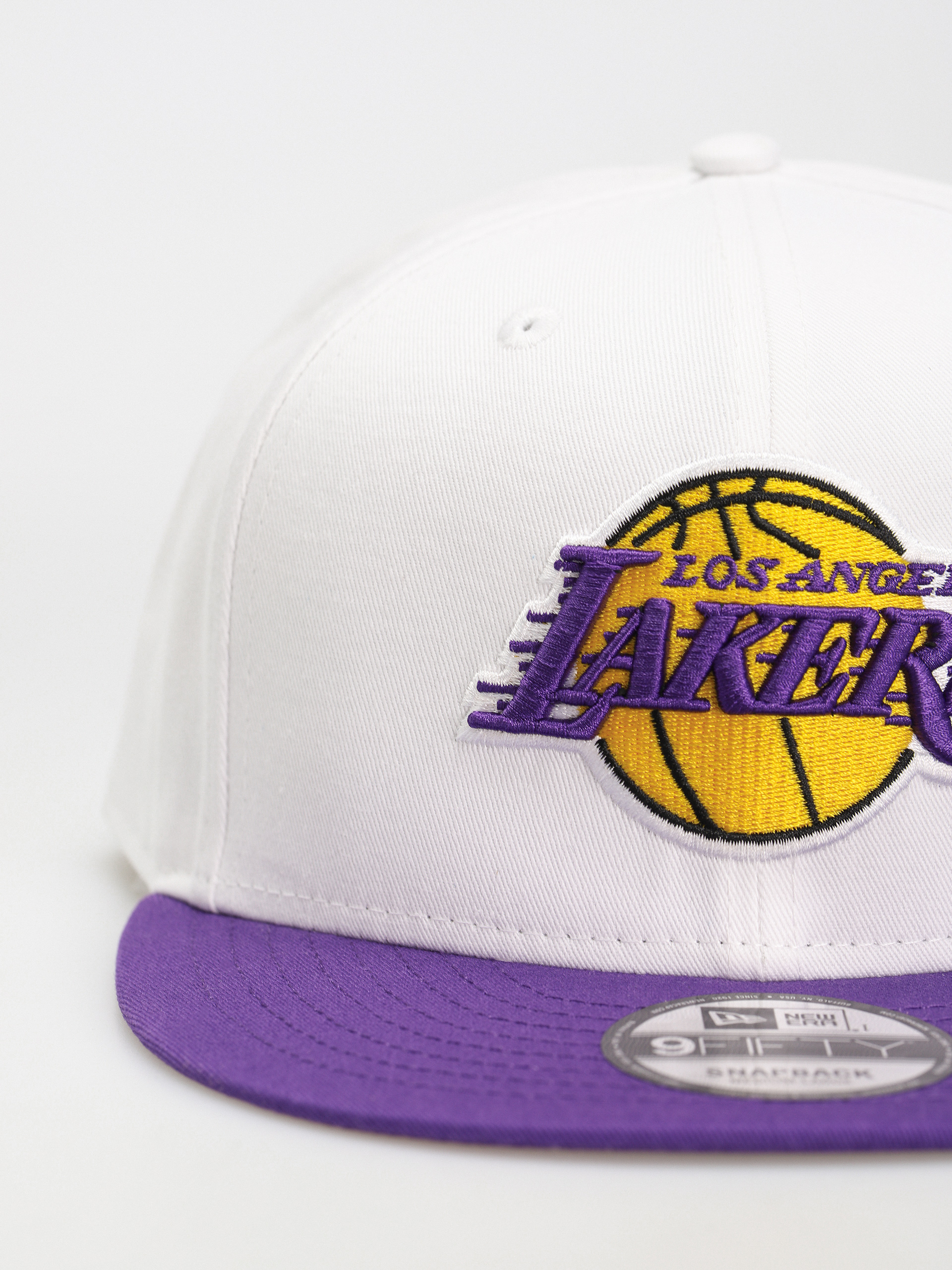 New Era White Crown Team 9Fifty Los Angeles Lakers Baseball sapka (white/purple)