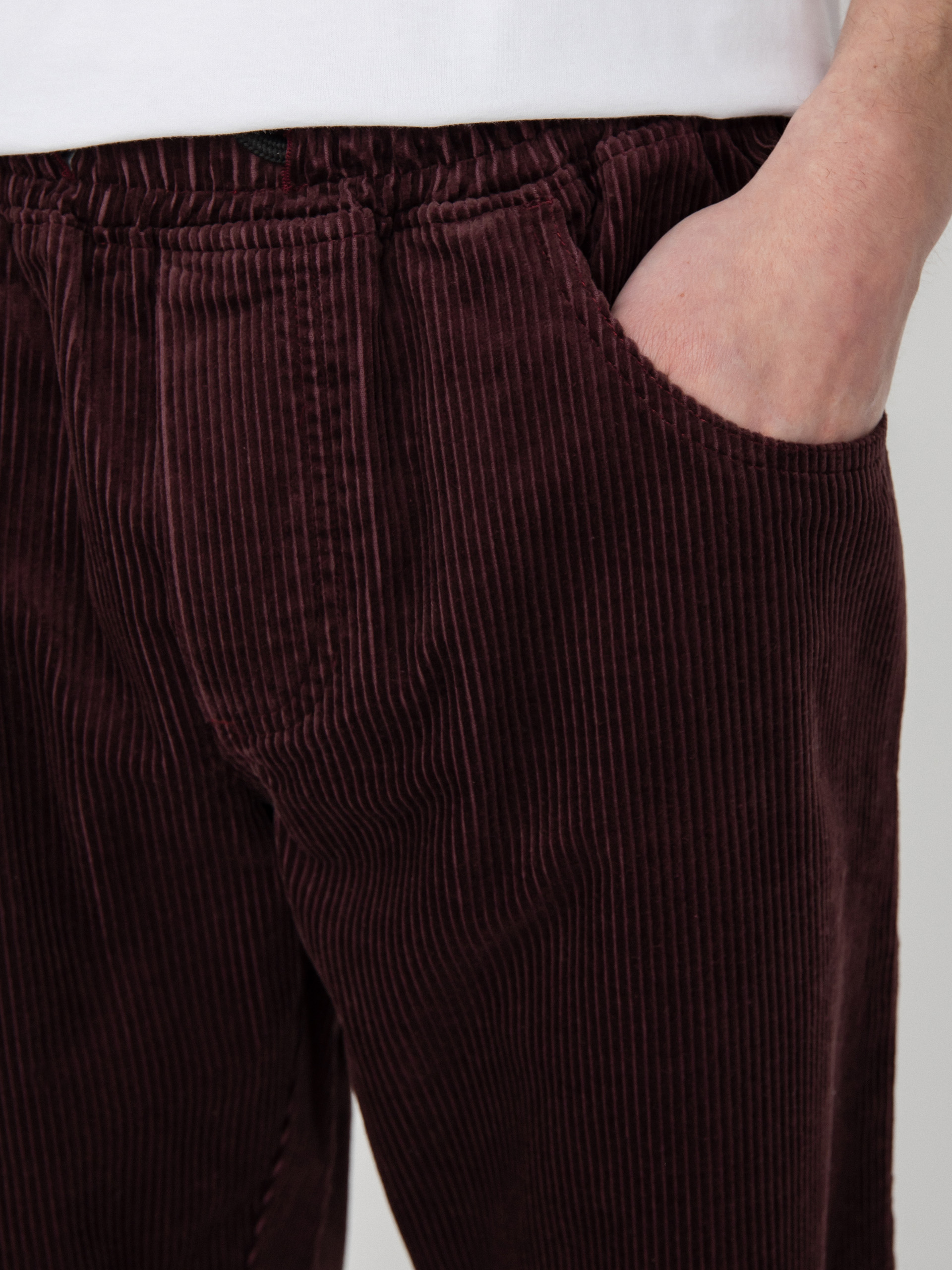 Malita Cord Log Elastic Kisnadrág (plum)