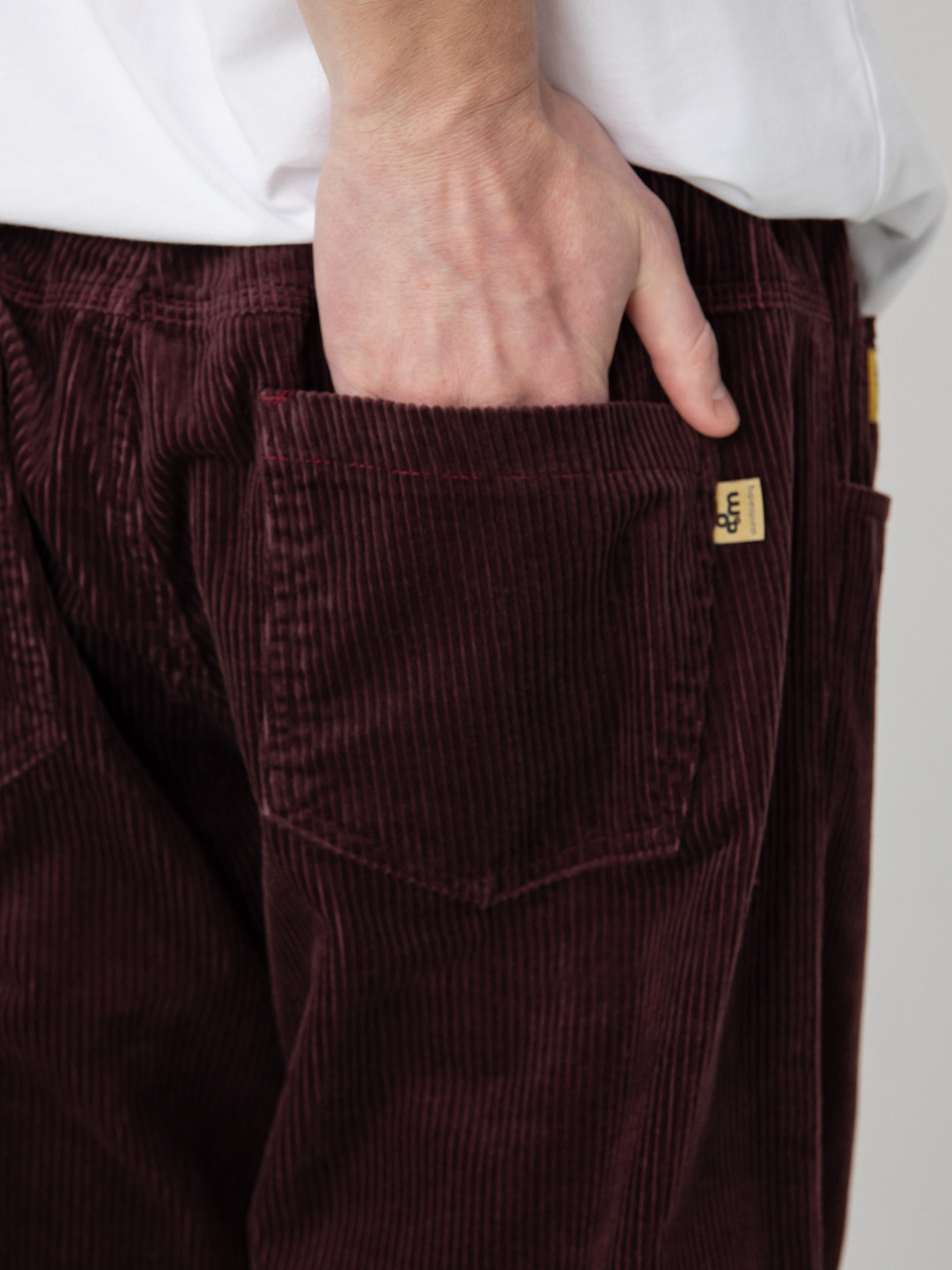 Malita Cord Log Elastic Kisnadrág (plum)