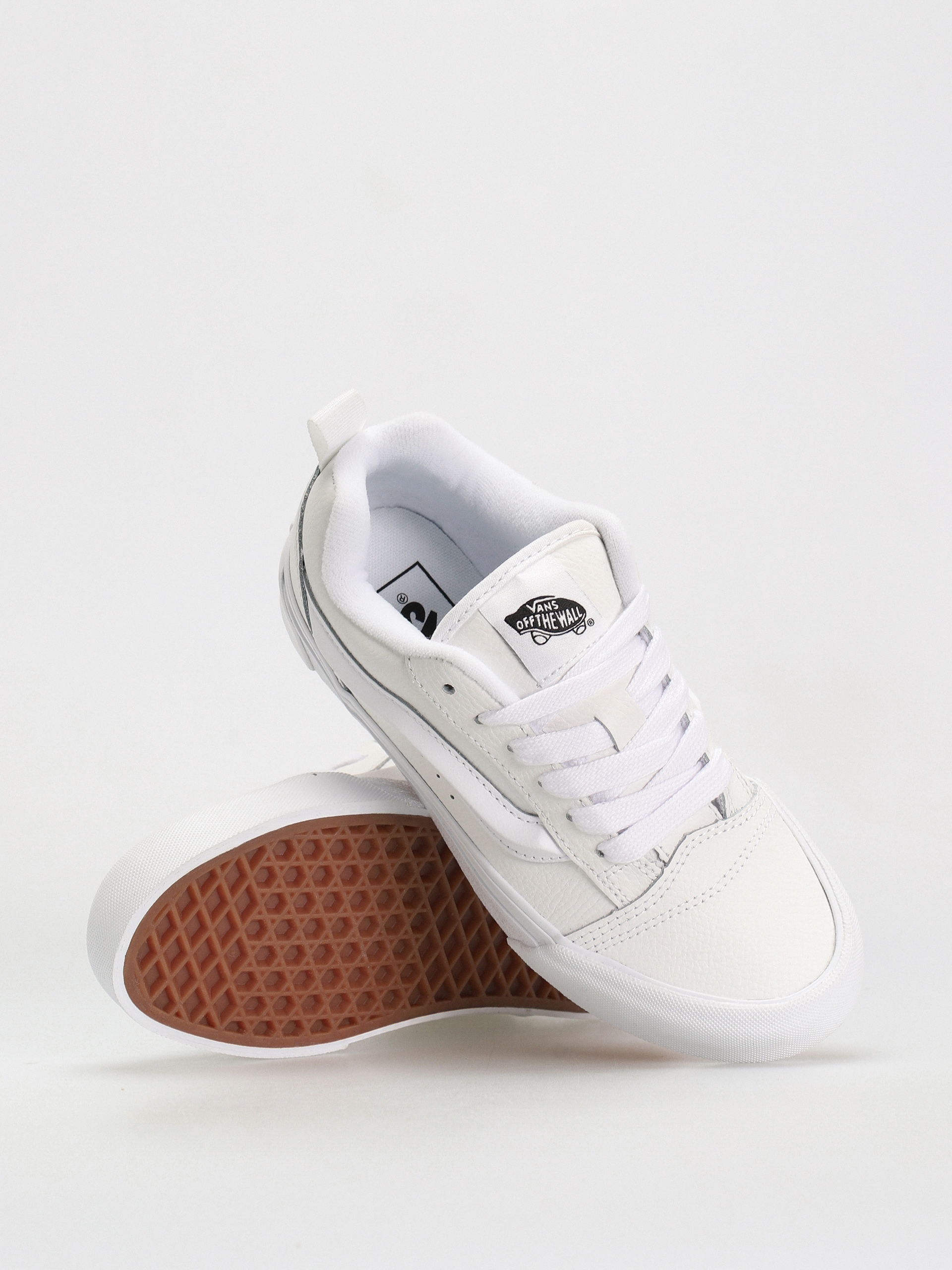 Vans Knu Skool Cipők (leather true white)