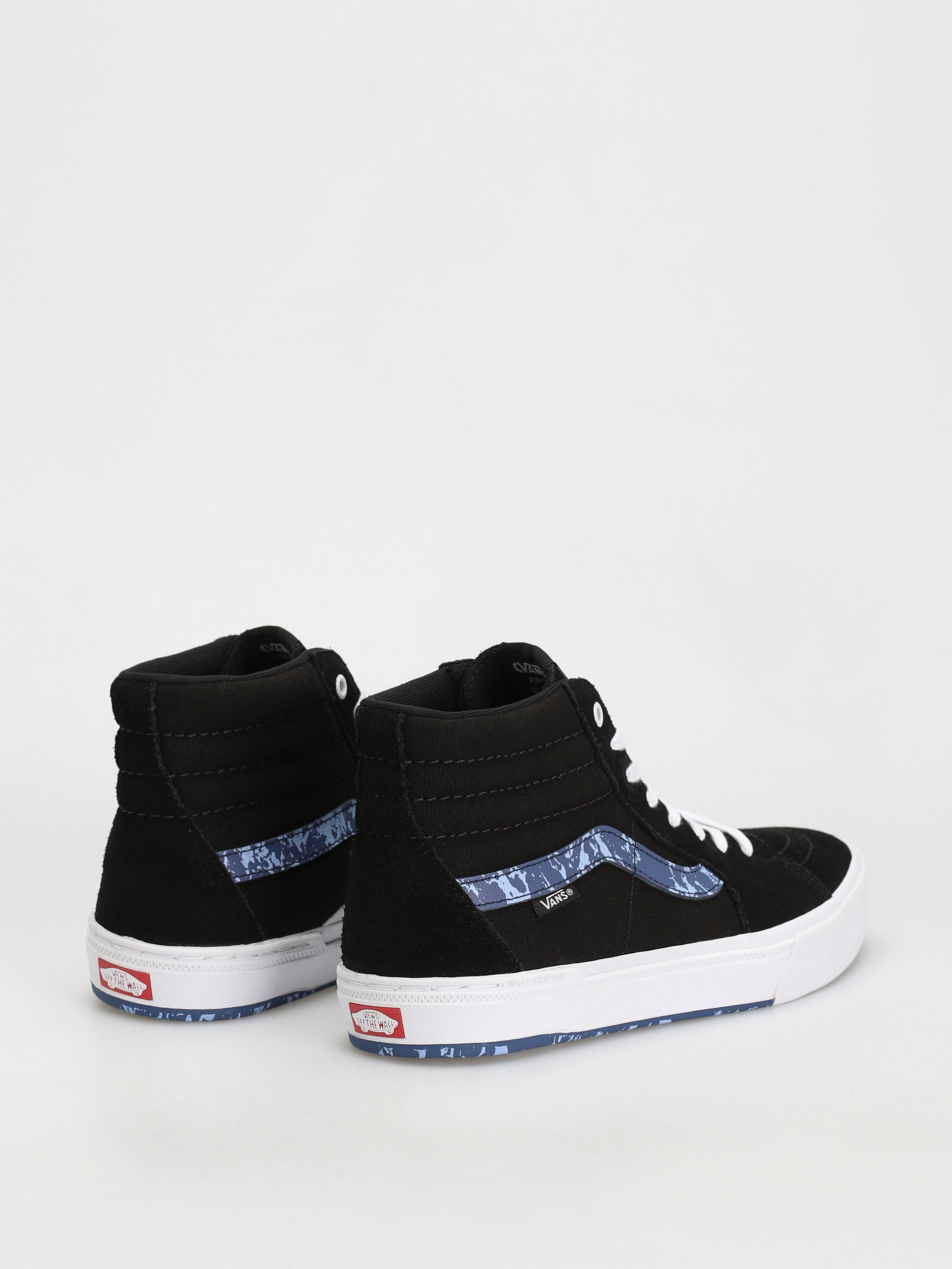 Vans Bmx Sk8 Hi Cipők (marble black/white/blue)