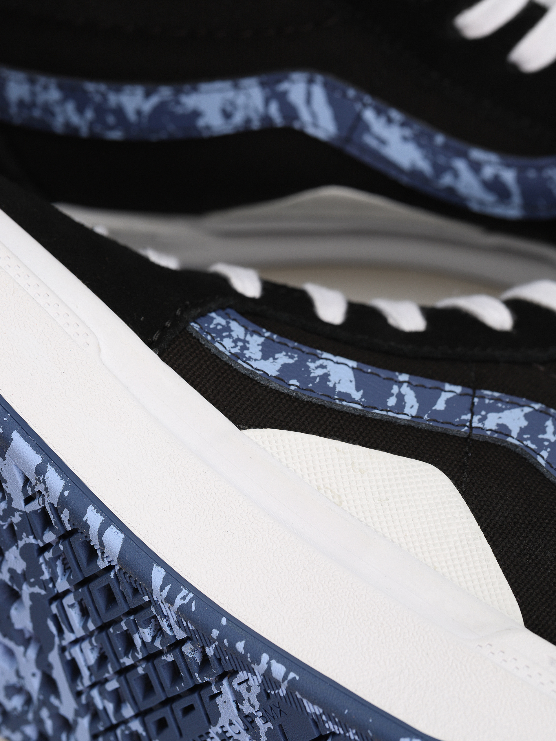 Vans Bmx Sk8 Hi Cipők (marble black/white/blue)