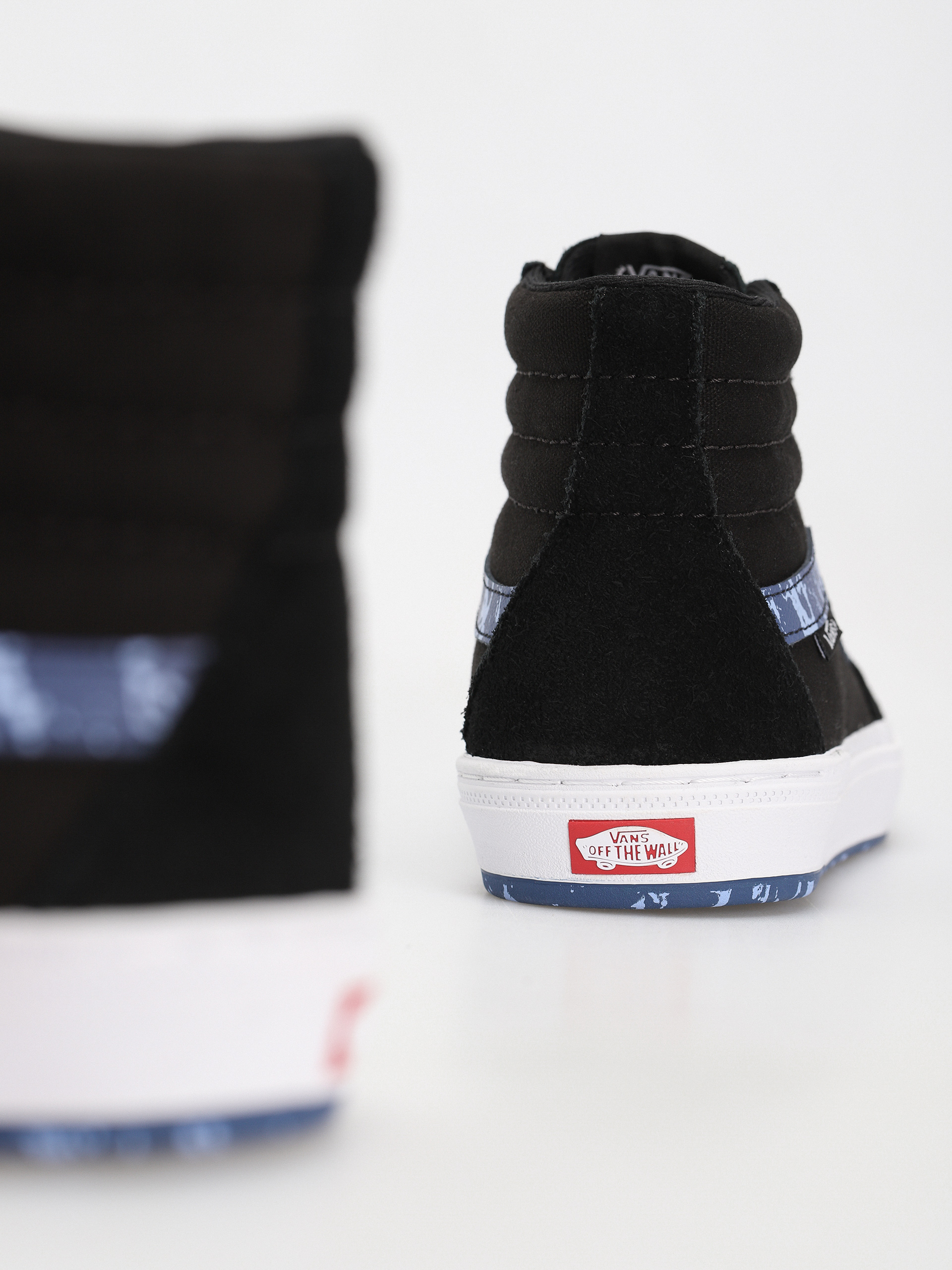 Vans Bmx Sk8 Hi Cipők (marble black/white/blue)