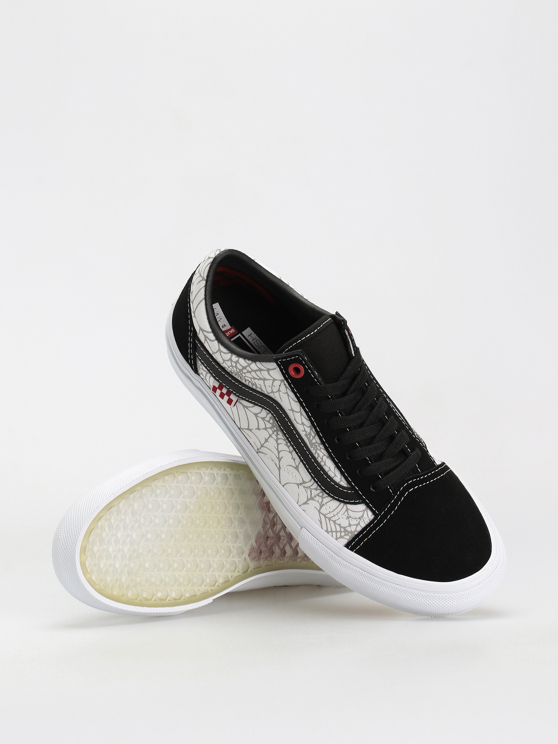 Vans Skate Old Skool Cipők (black widow spider black/white/red)