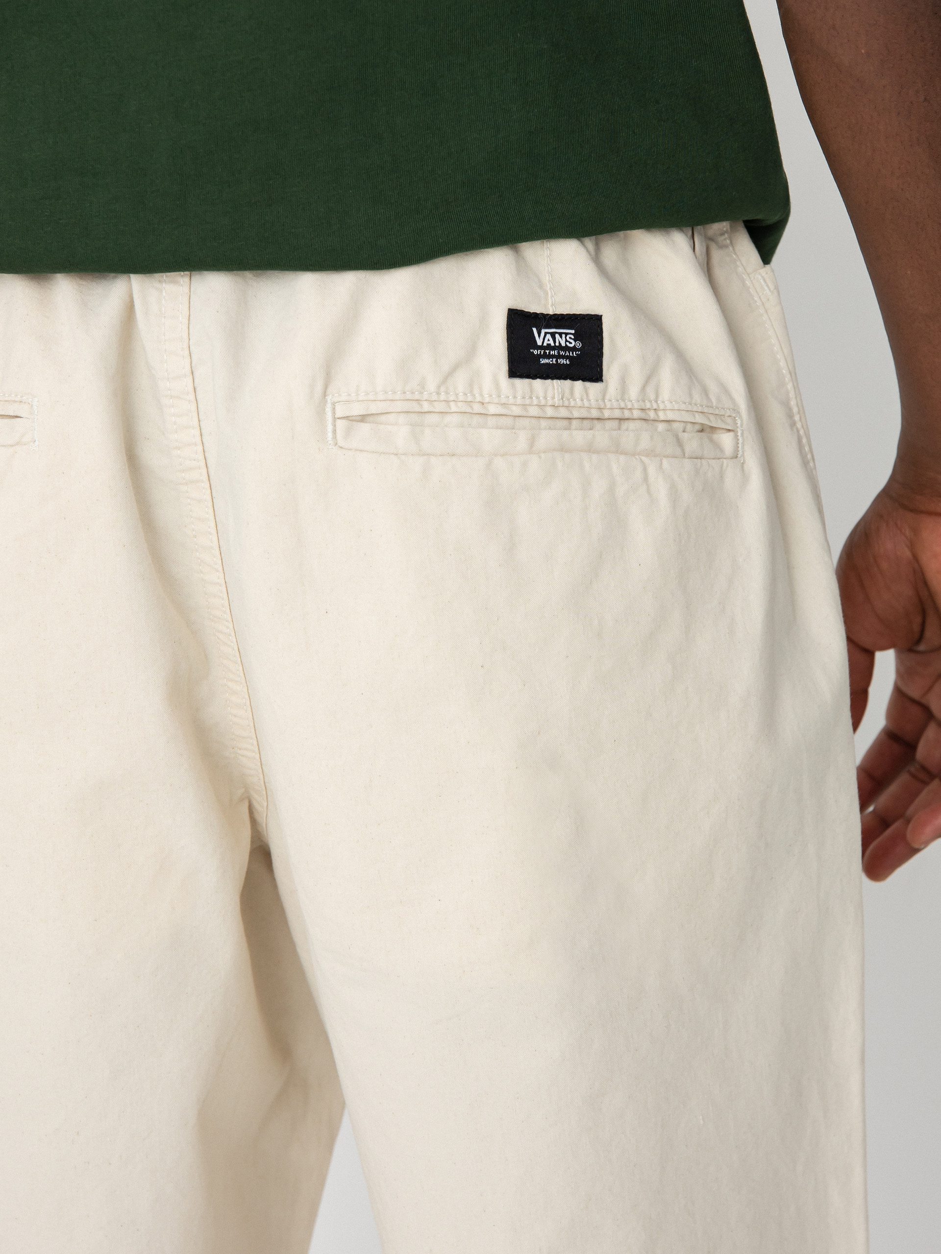 Vans Range Loose Cropped Elastic Waist Kisnadrág (natural cotton)