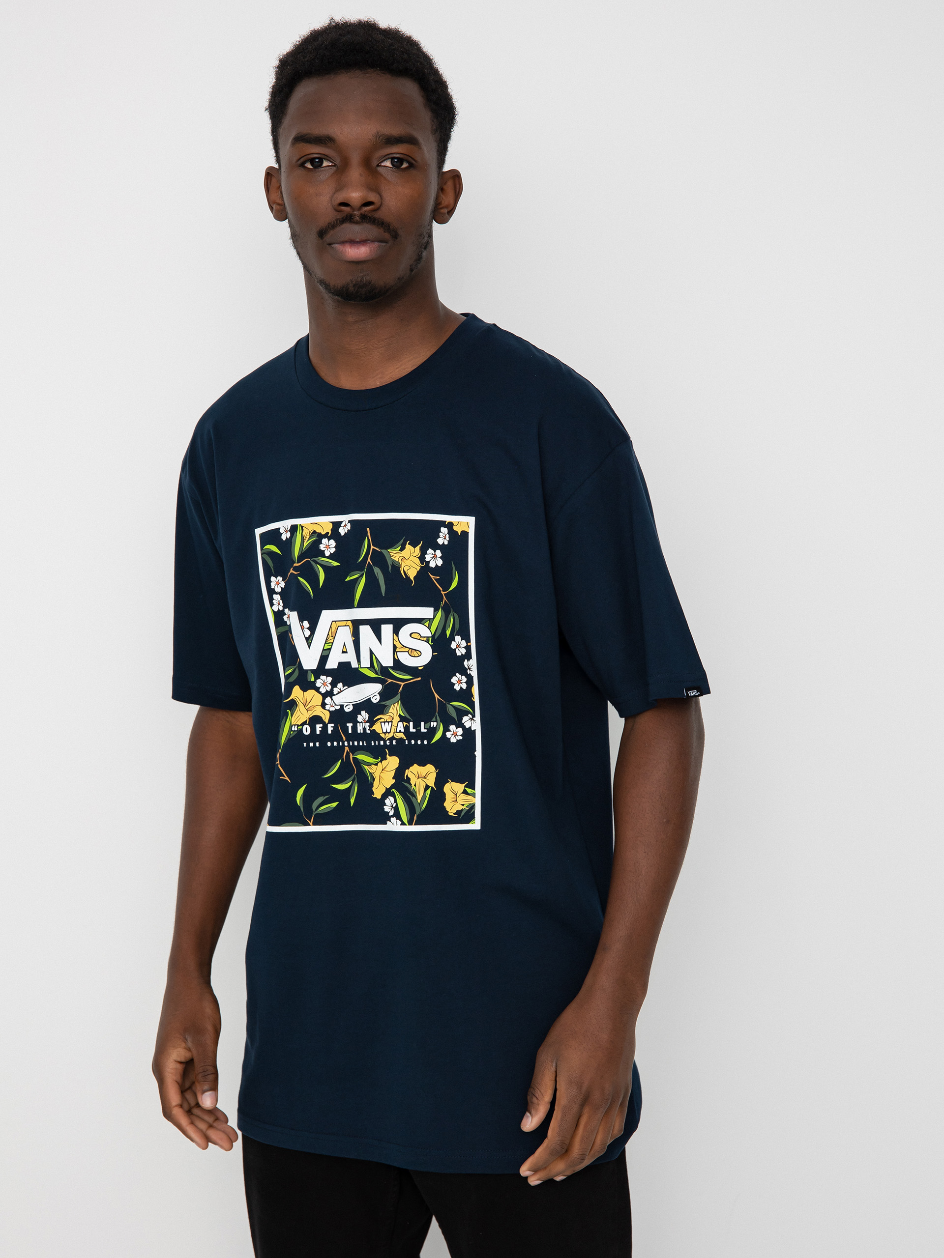 Vans Classic Print Box póló (navy/gold fusion)
