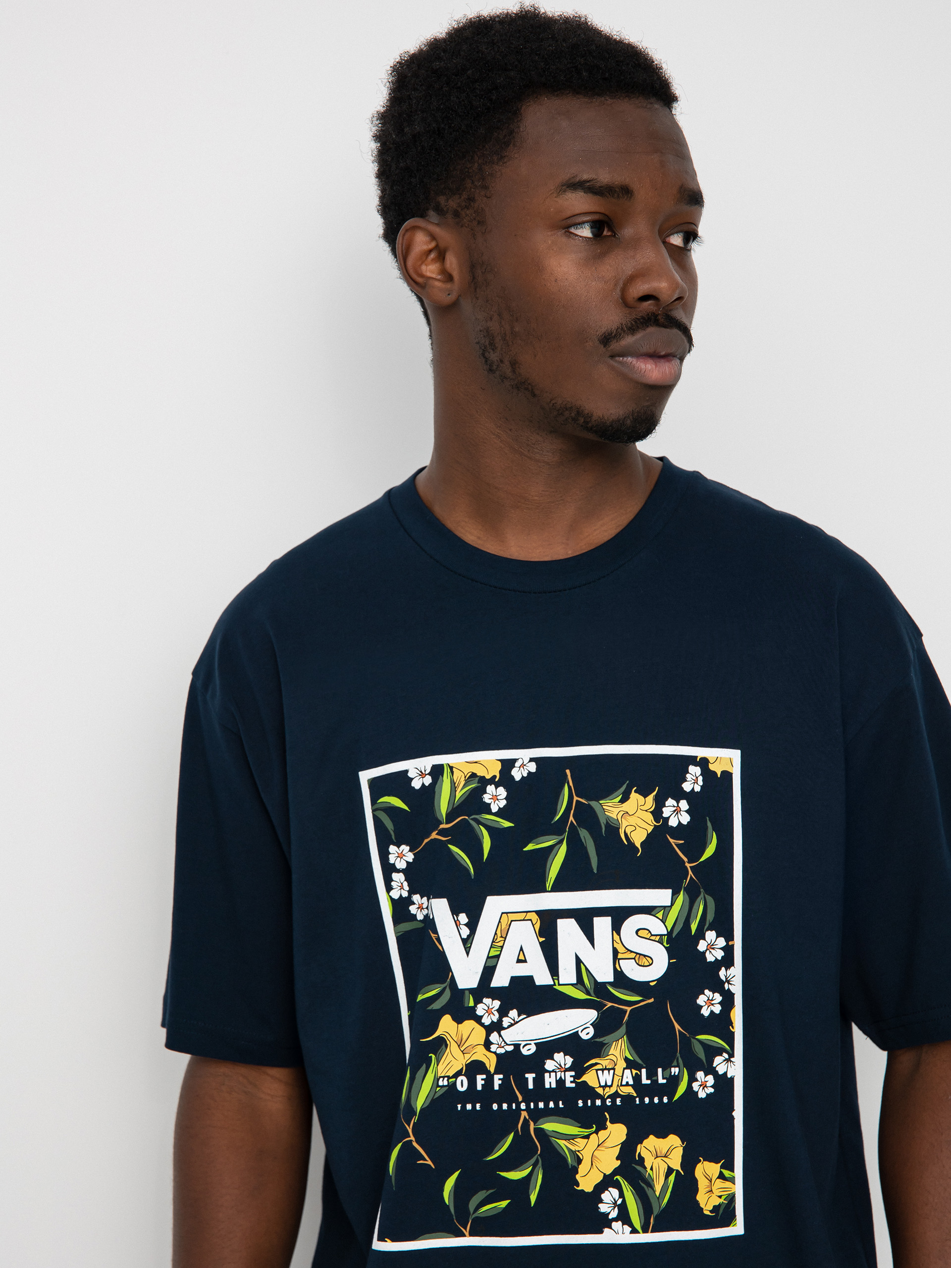 Vans Classic Print Box póló (navy/gold fusion)