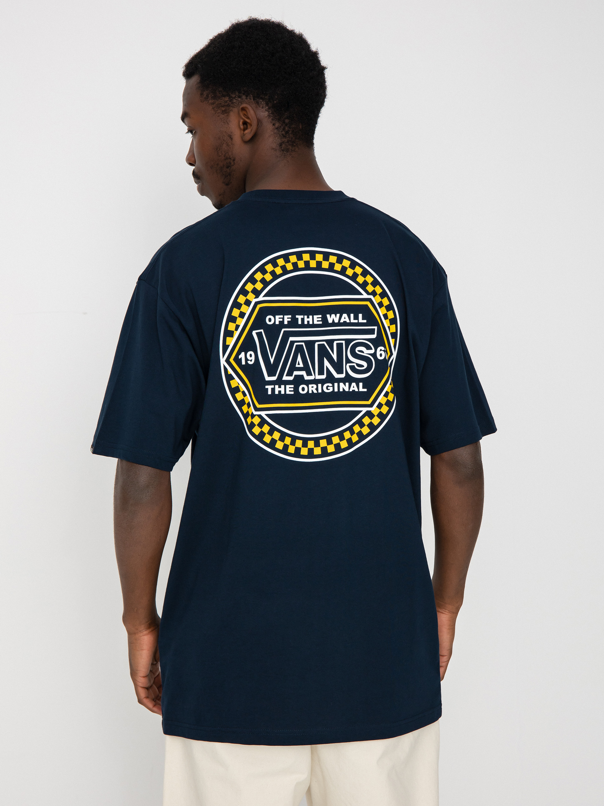 Vans Circle Checker Drop V póló (navy)