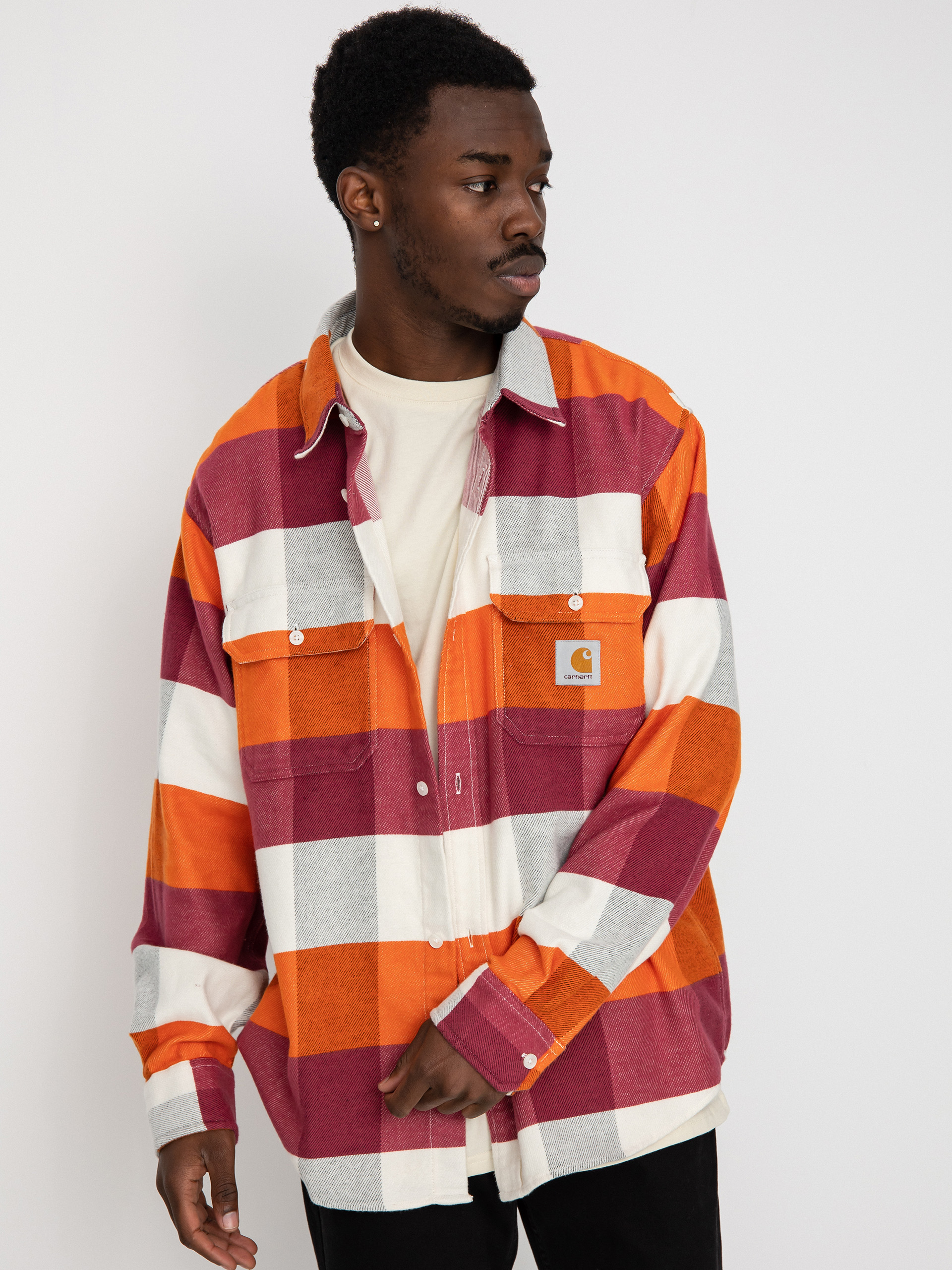 Carhartt WIP Lyman Ing (lyman check kumquat)