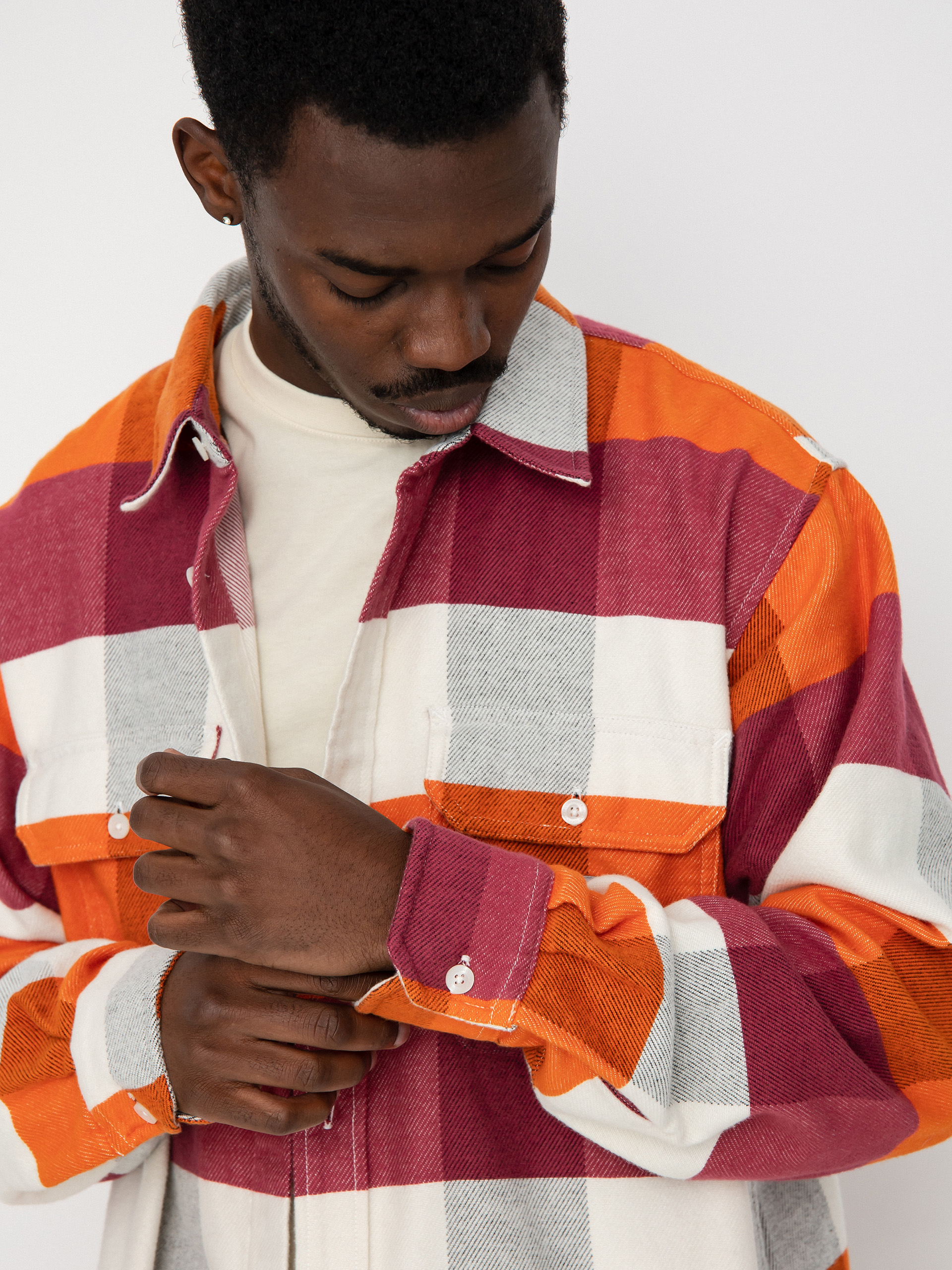Carhartt WIP Lyman Ing (lyman check kumquat)