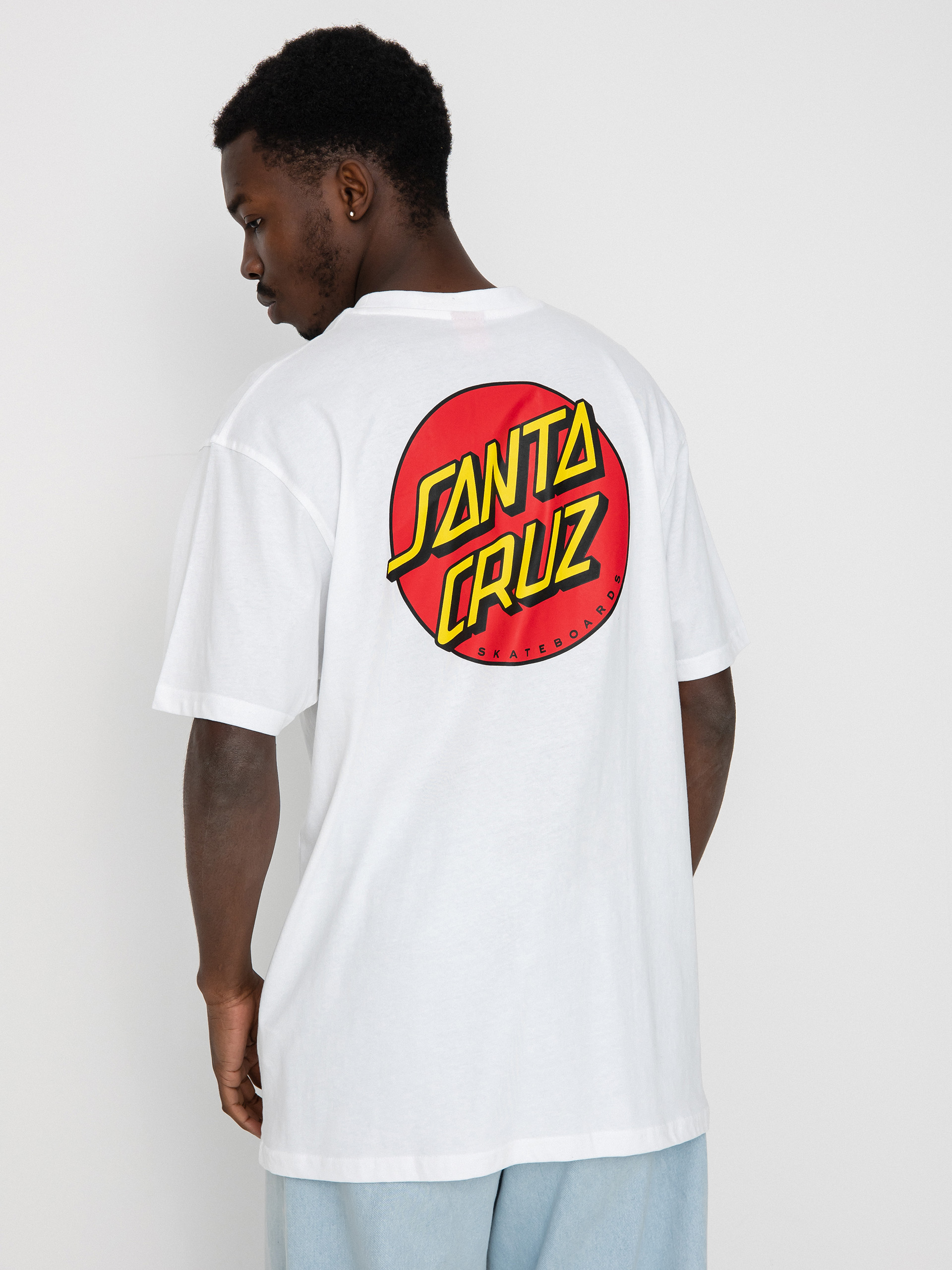 Santa Cruz Classic Dot Chest pu00f3lu00f3 (white)