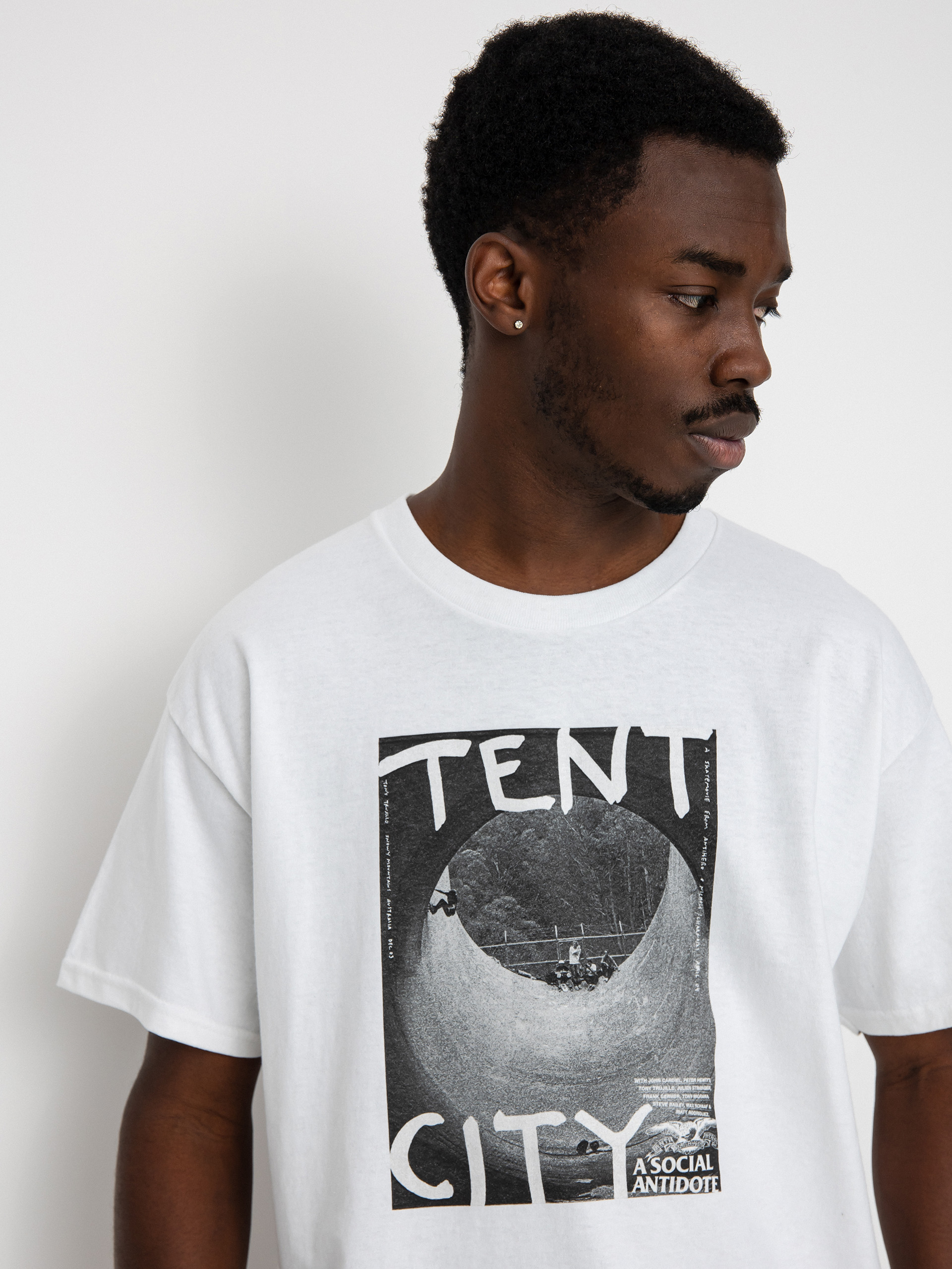 Antihero Tent City póló (white w/photo print)