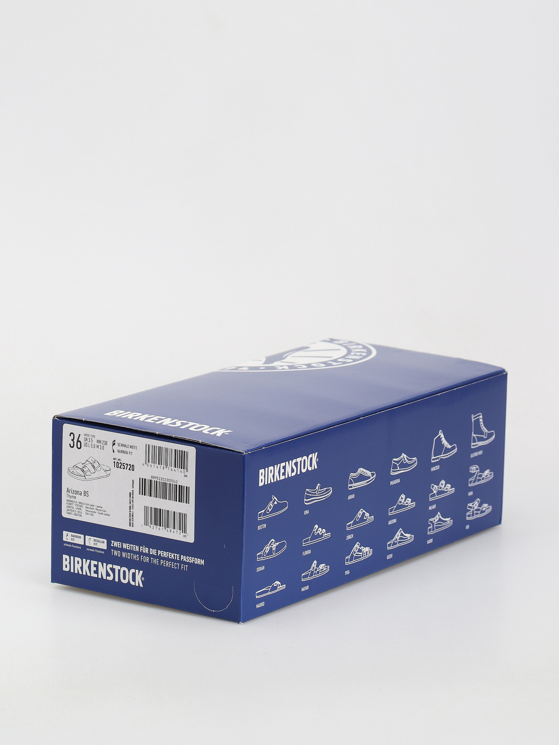 Birkenstock Arizona Suede Leather Narrow Flip-flop papucsok Wmn (thyme)