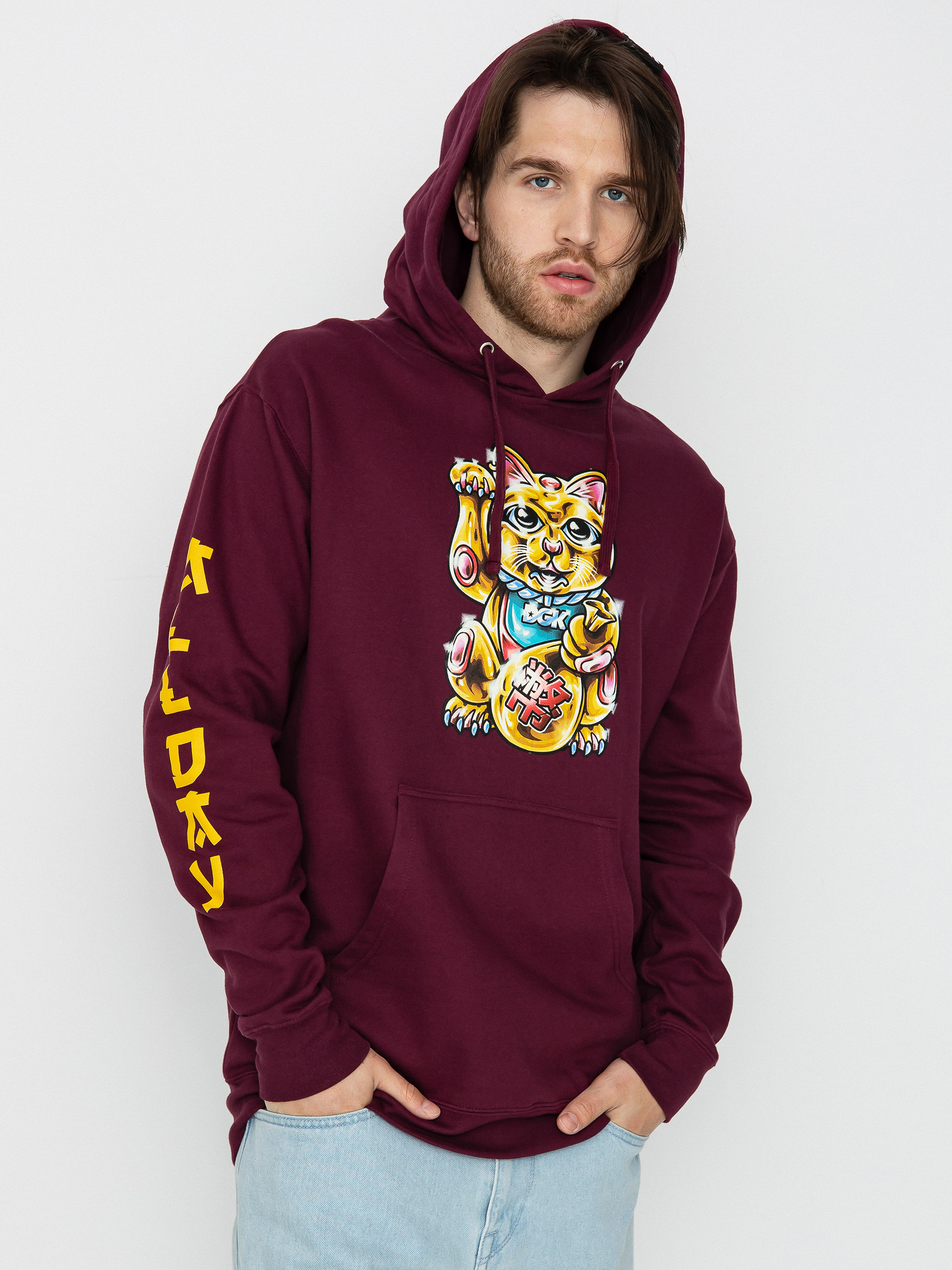 DGK Golden Cat HD Kapucnis pulu00f3ver (burgundy)