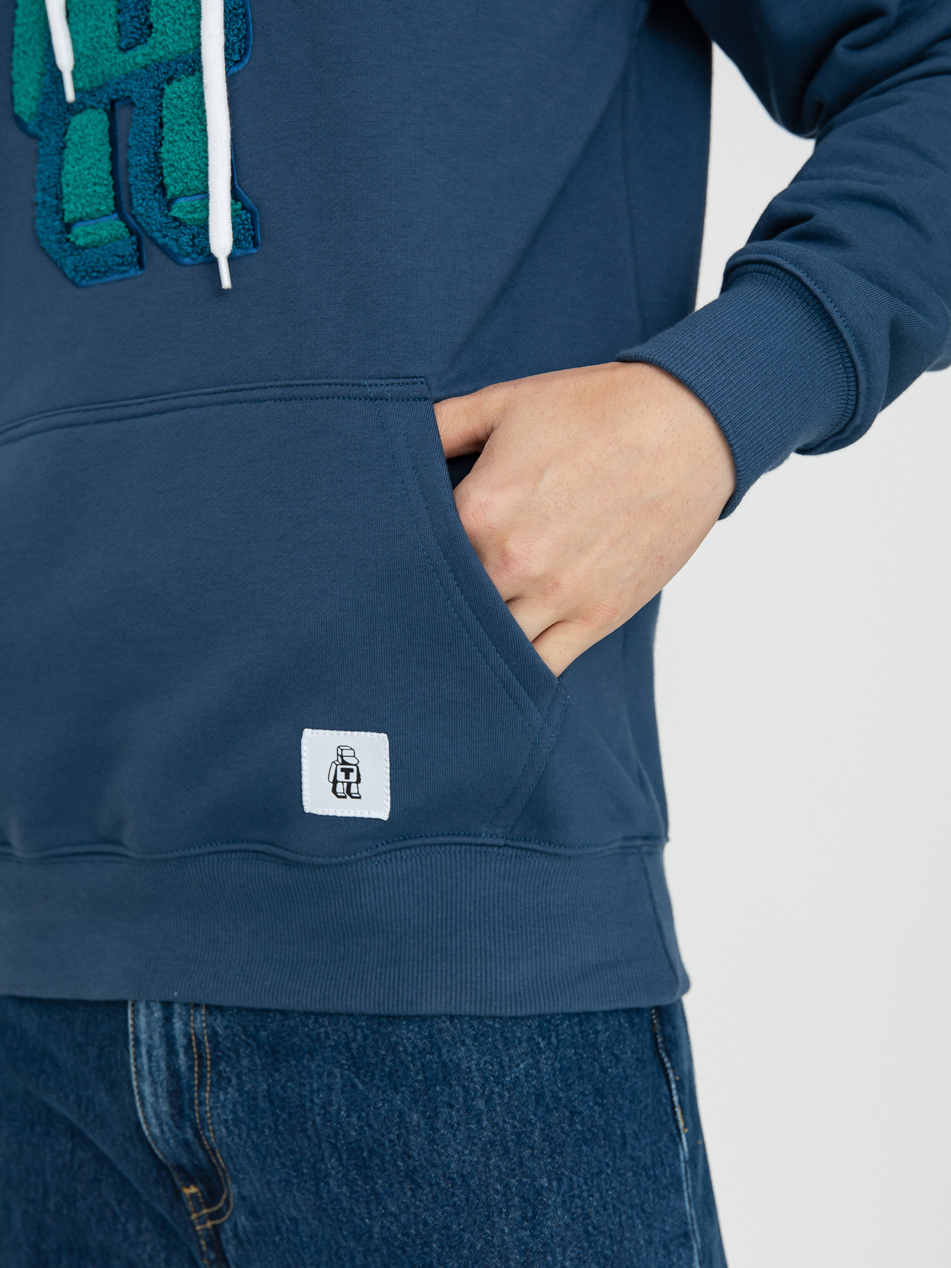 Tabasko Logo Chanille HD Kapucnis pulóver (navy)