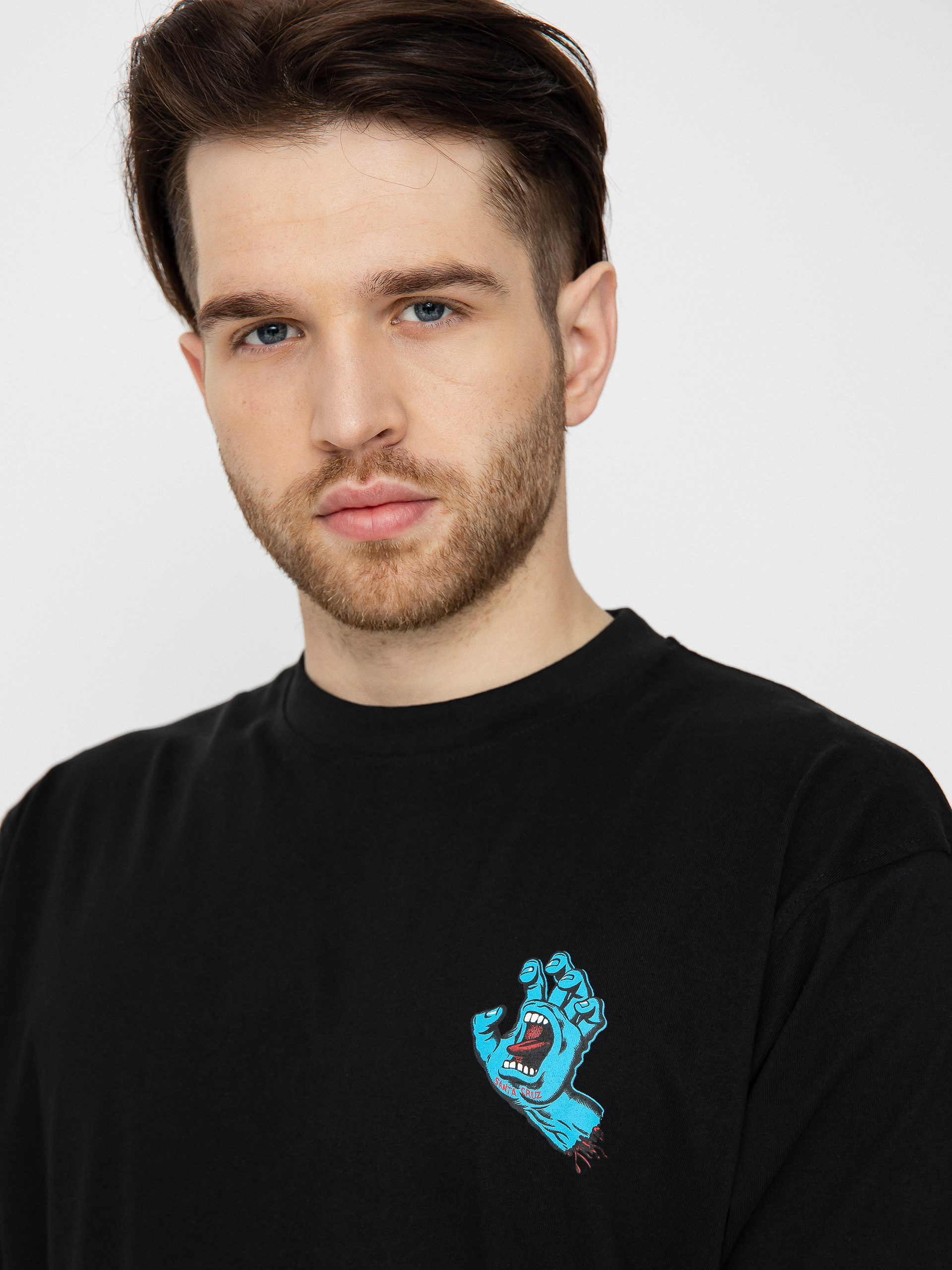 Santa Cruz Screaming Hand Chest póló (black)