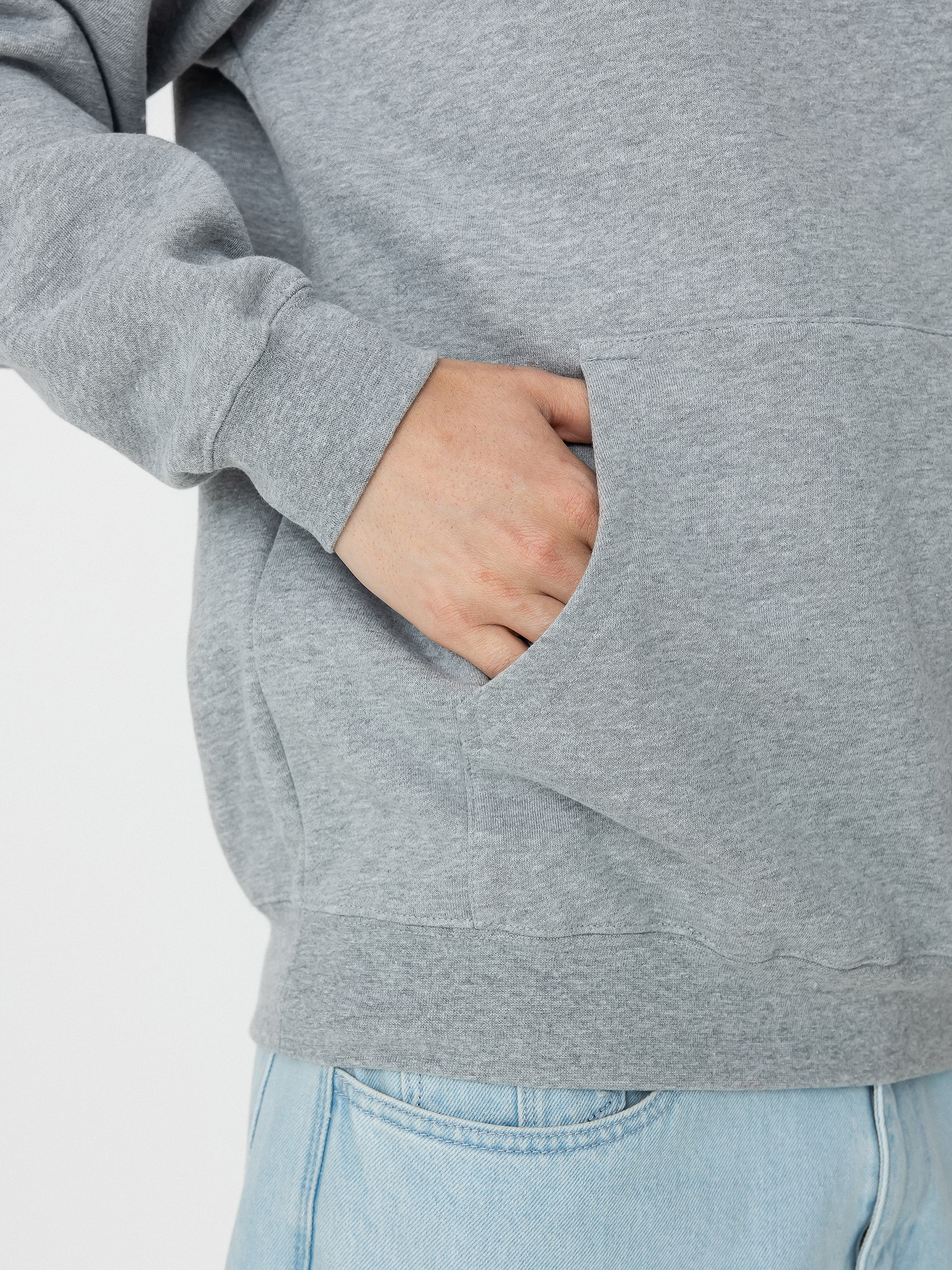 Antihero Diy Eagle HD Kapucnis pulóver (heather grey w/black prints)