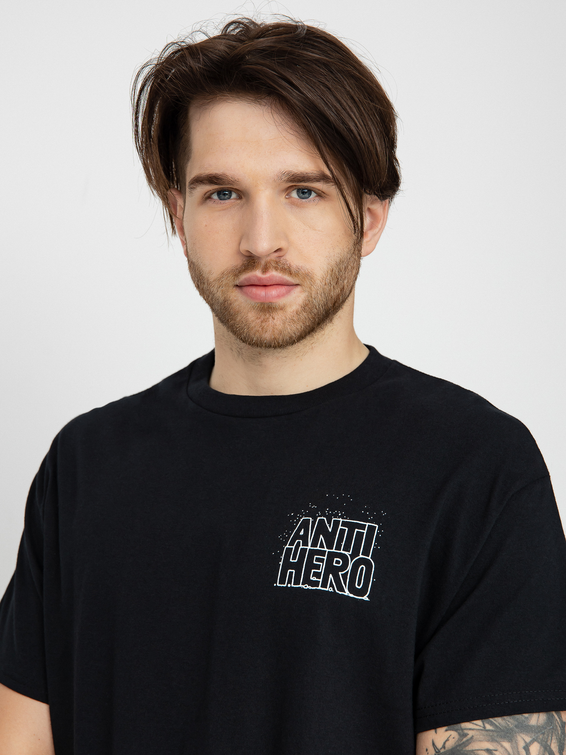 Antihero Space Junk póló (black w/multi color print)