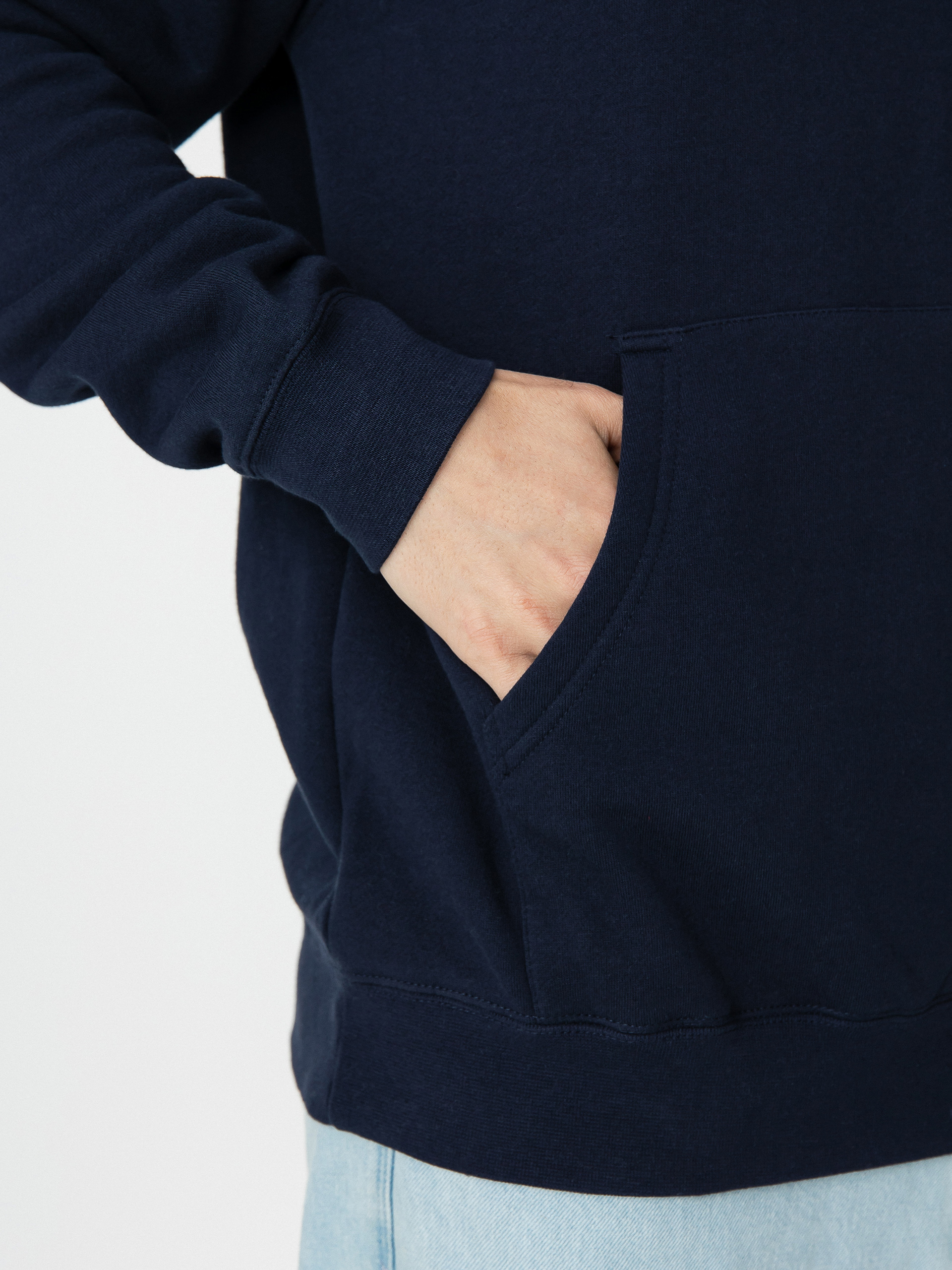 Spitfire Classic Swirl Overlay HD Kapucnis pulóver (deep navy w/blue & yellow prints)