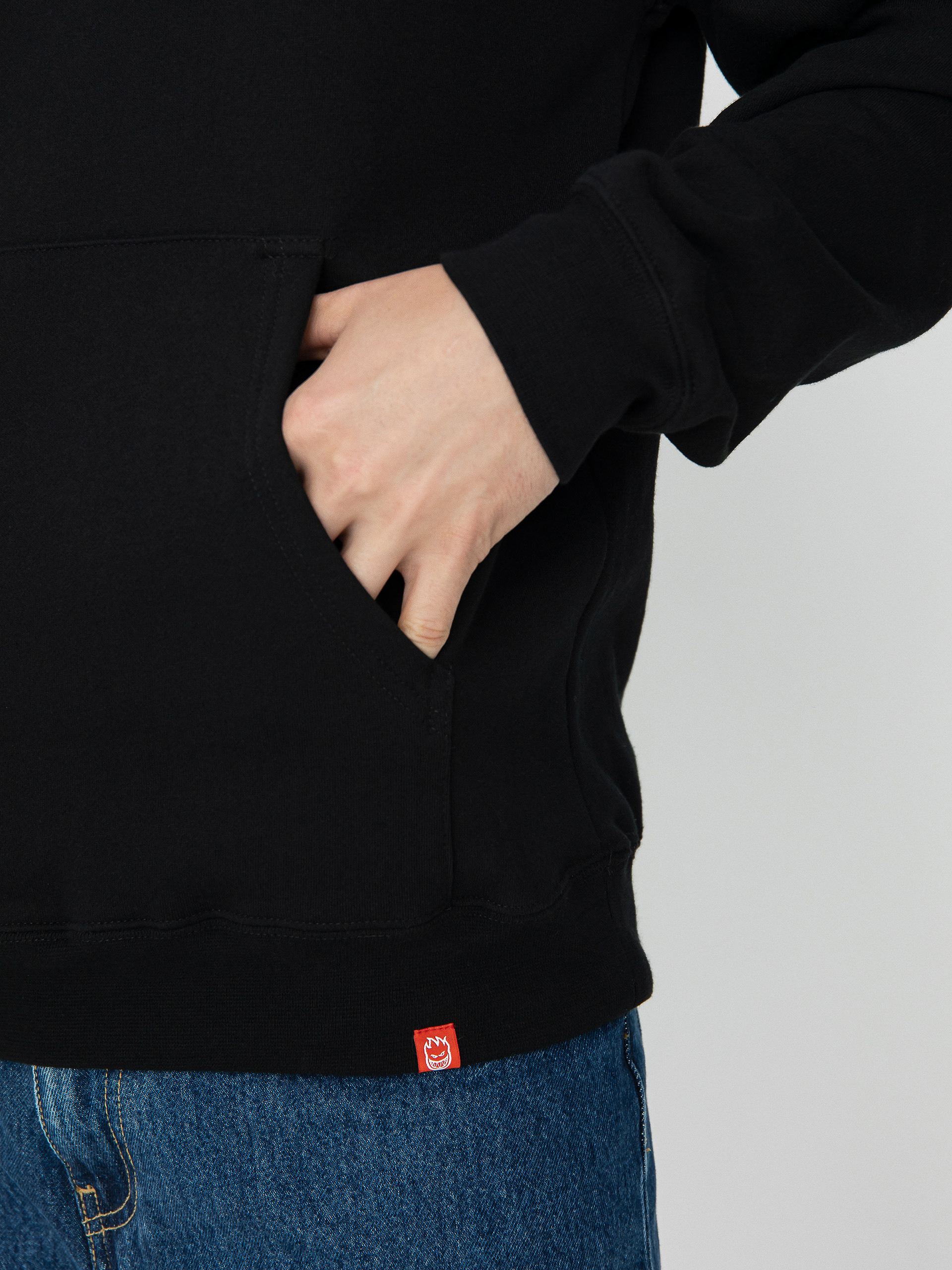 Spitfire Classic 87 HD Kapucnis pulóver (black w/gold & red print)