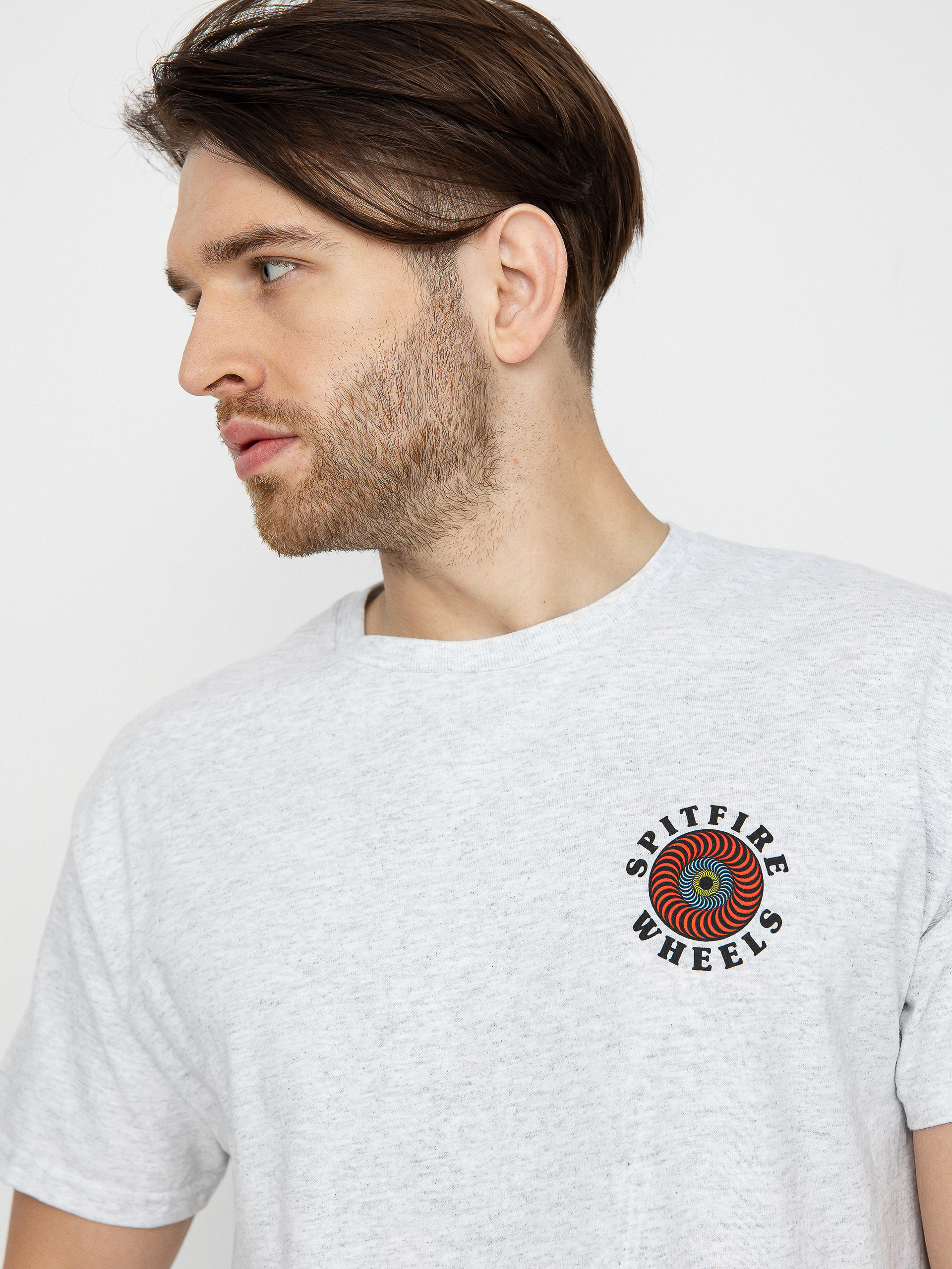 Spitfire Og Classic Fill póló (ash w/multi color prints)