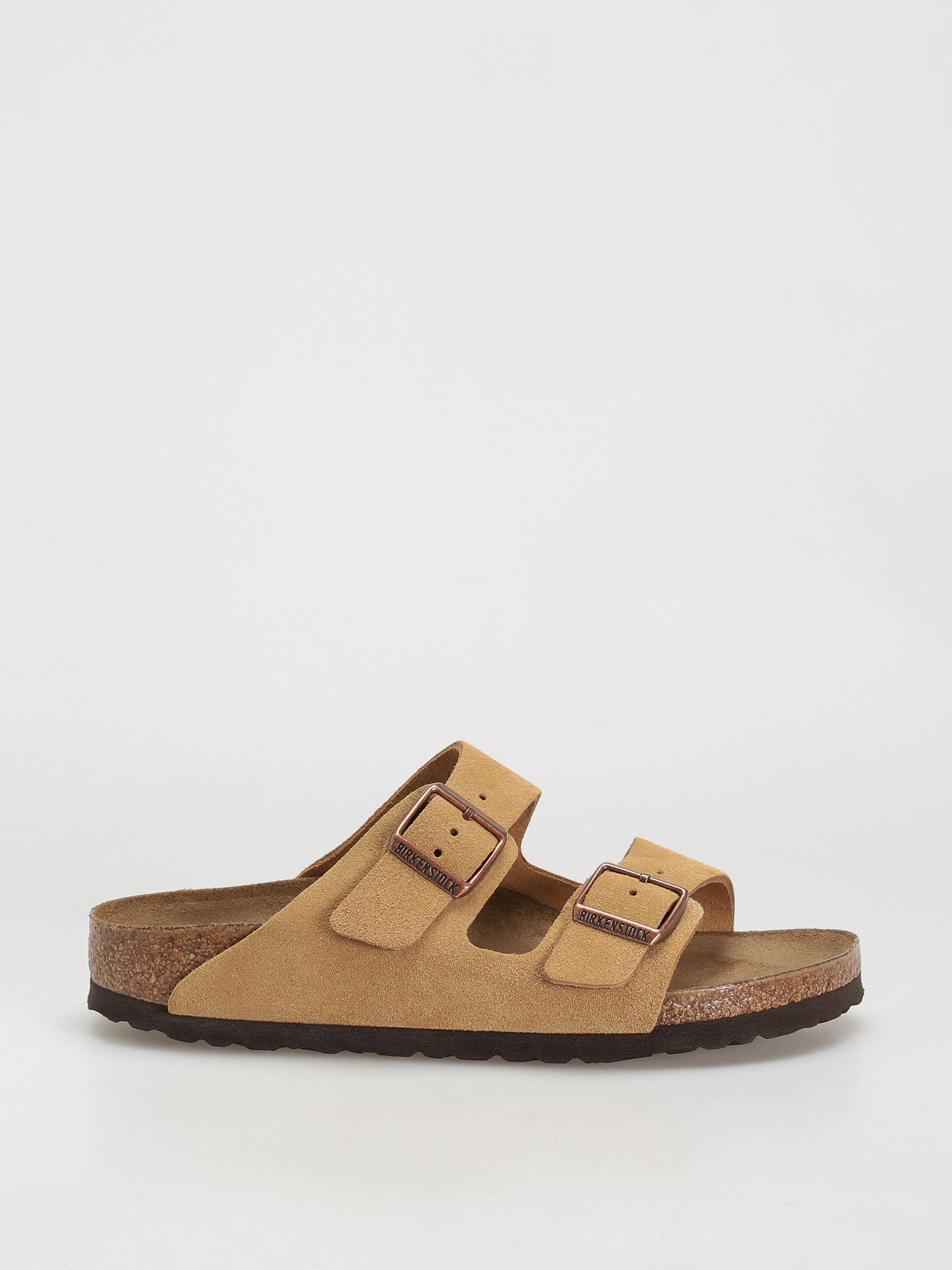 Birkenstock Arizona Suede Leather Narrow Flip-flop papucsok Wmn (latte cream)