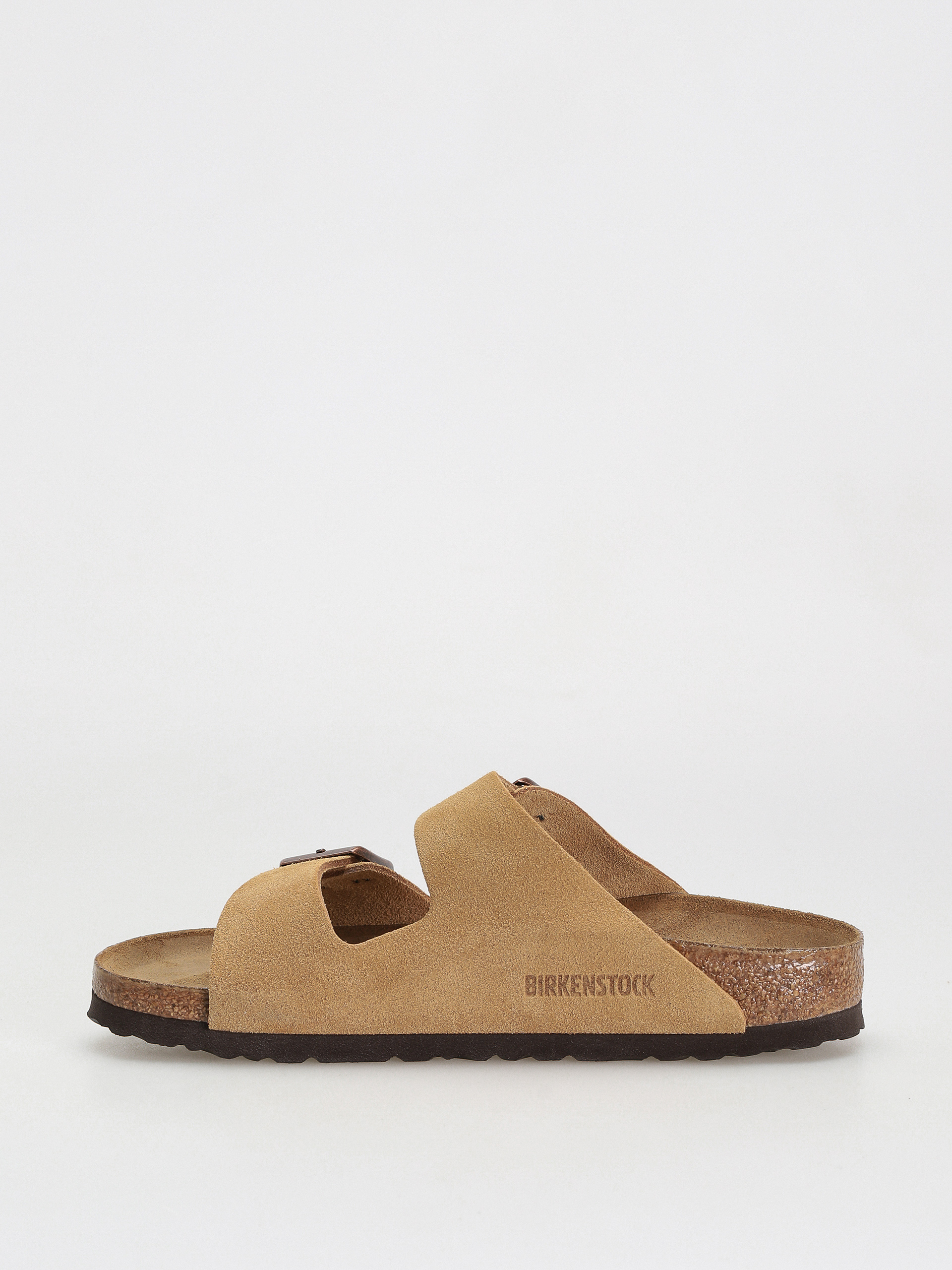 Birkenstock Arizona Suede Leather Narrow Flip-flop papucsok Wmn (latte cream)