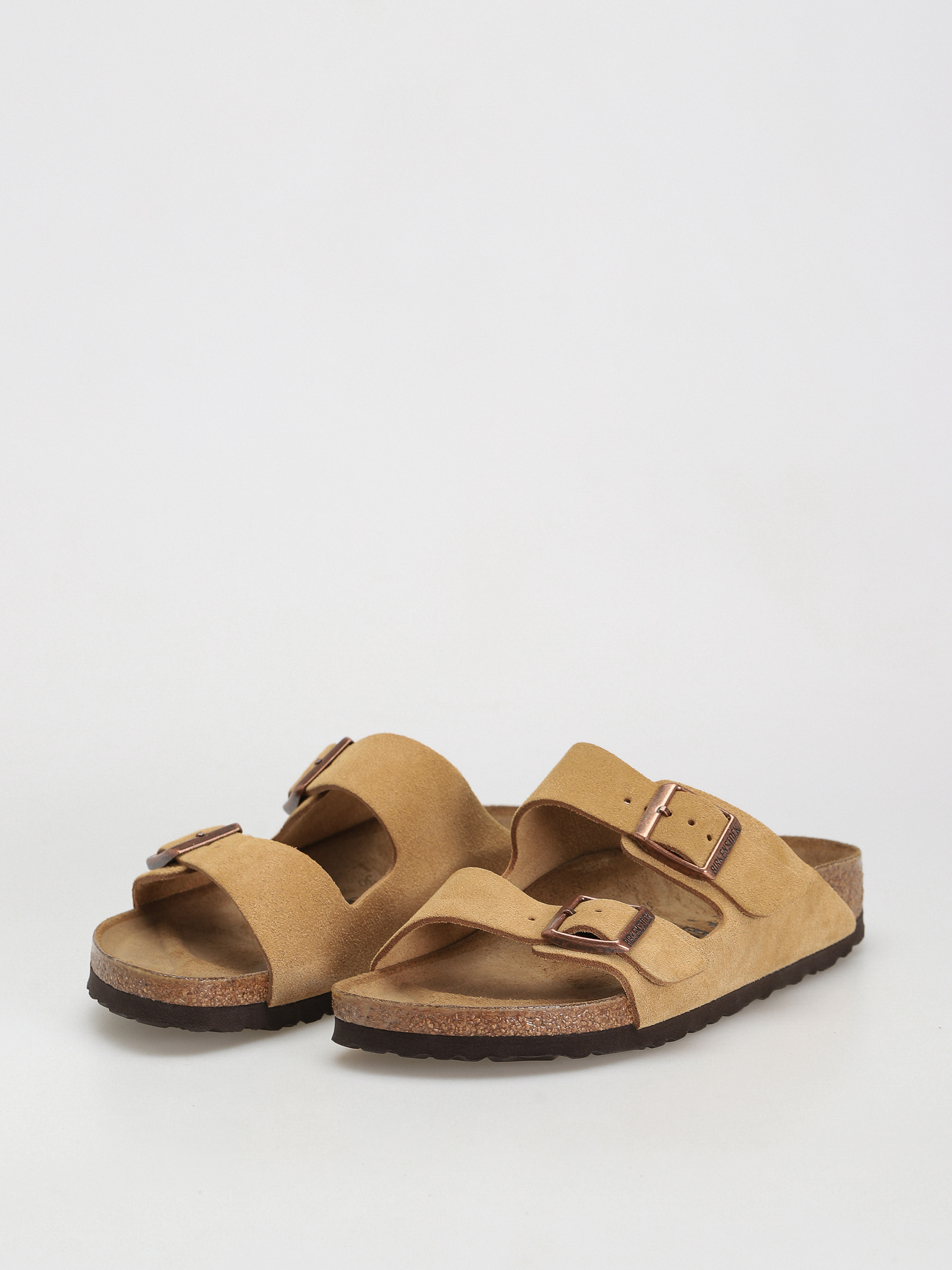 Birkenstock Arizona Suede Leather Narrow Flip-flop papucsok Wmn (latte cream)