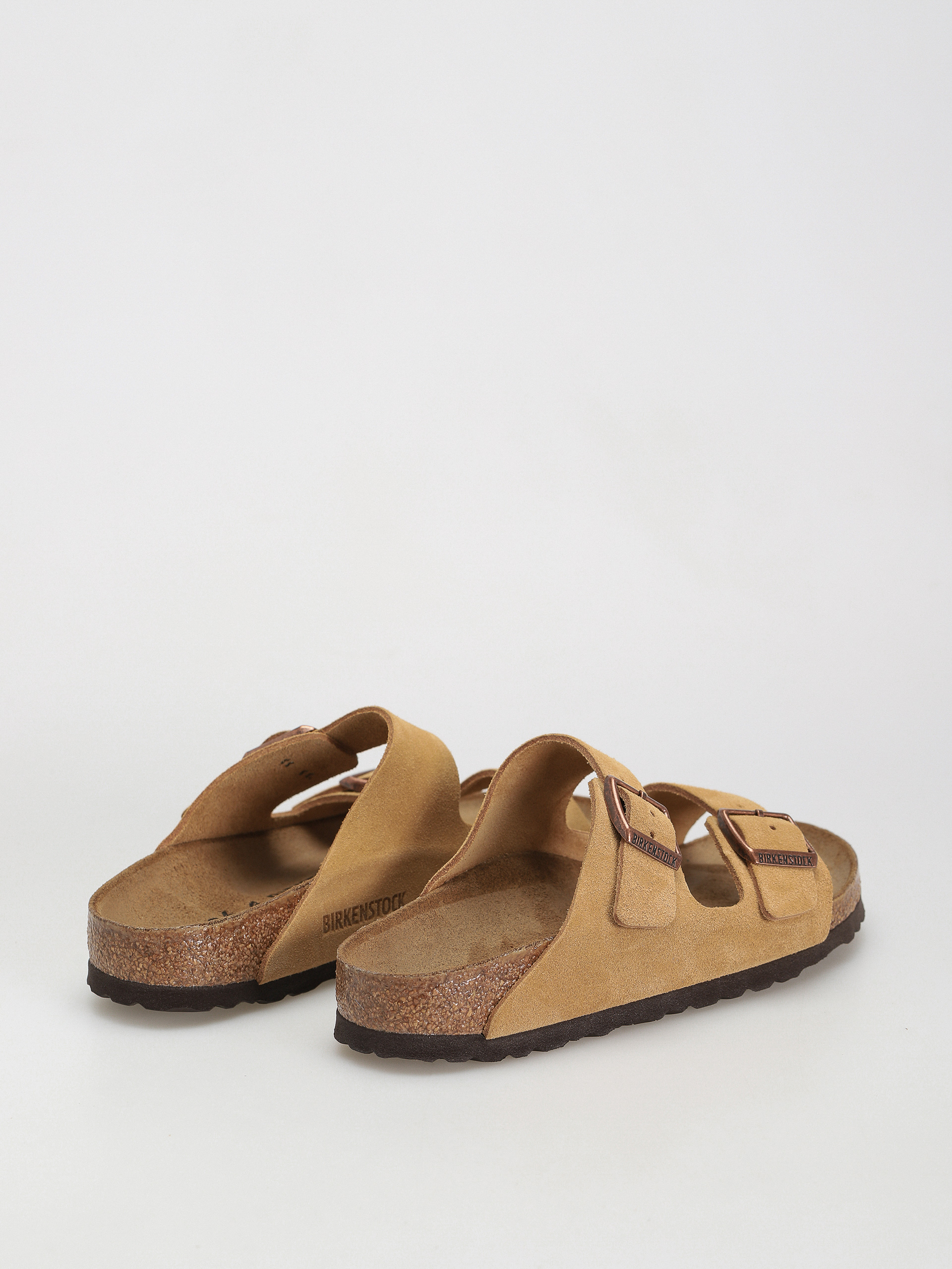 Birkenstock Arizona Suede Leather Narrow Flip-flop papucsok Wmn (latte cream)