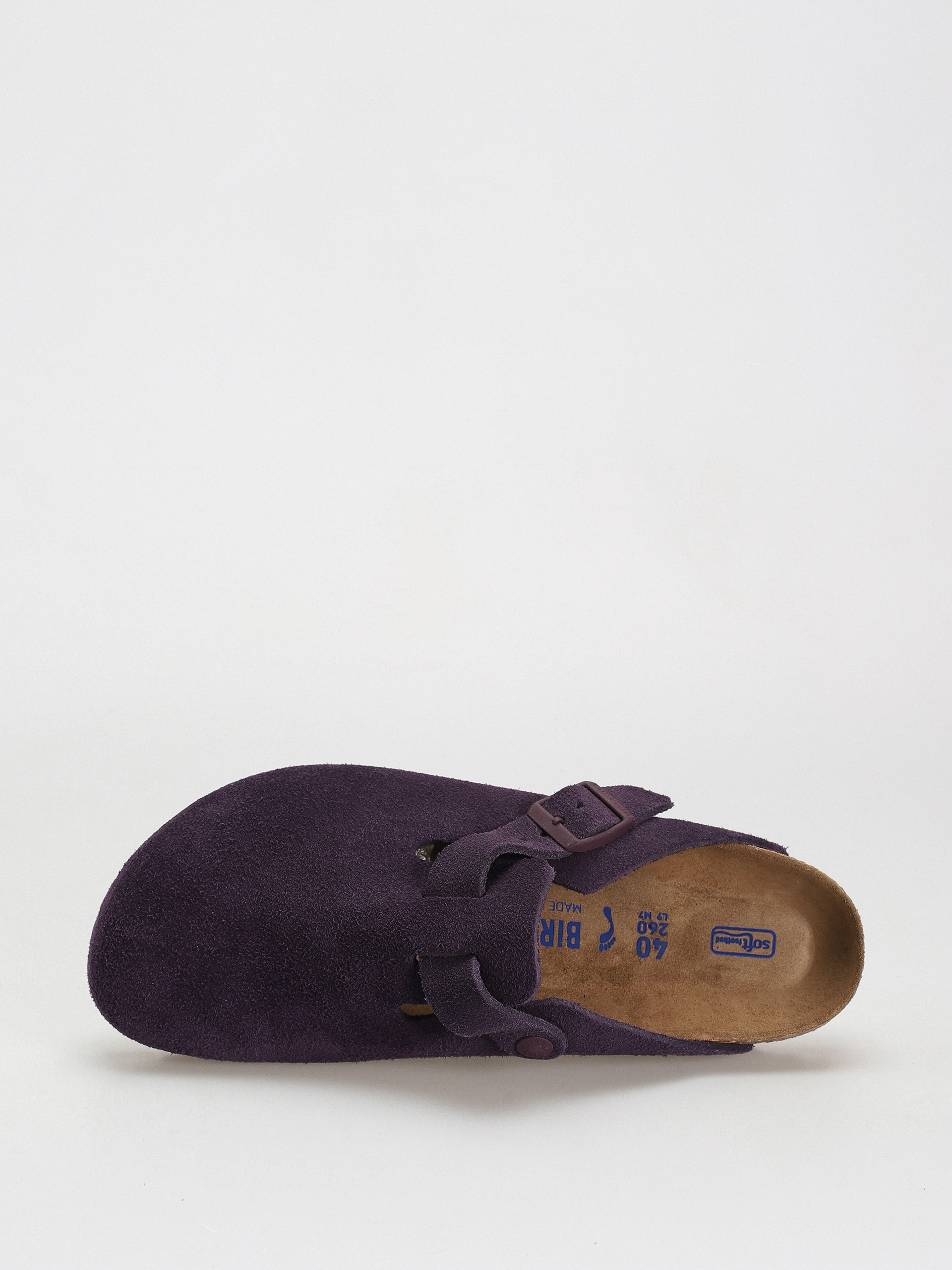 Birkenstock Boston Suede Leather Narrow Flip-flop papucsok Wmn (wine)