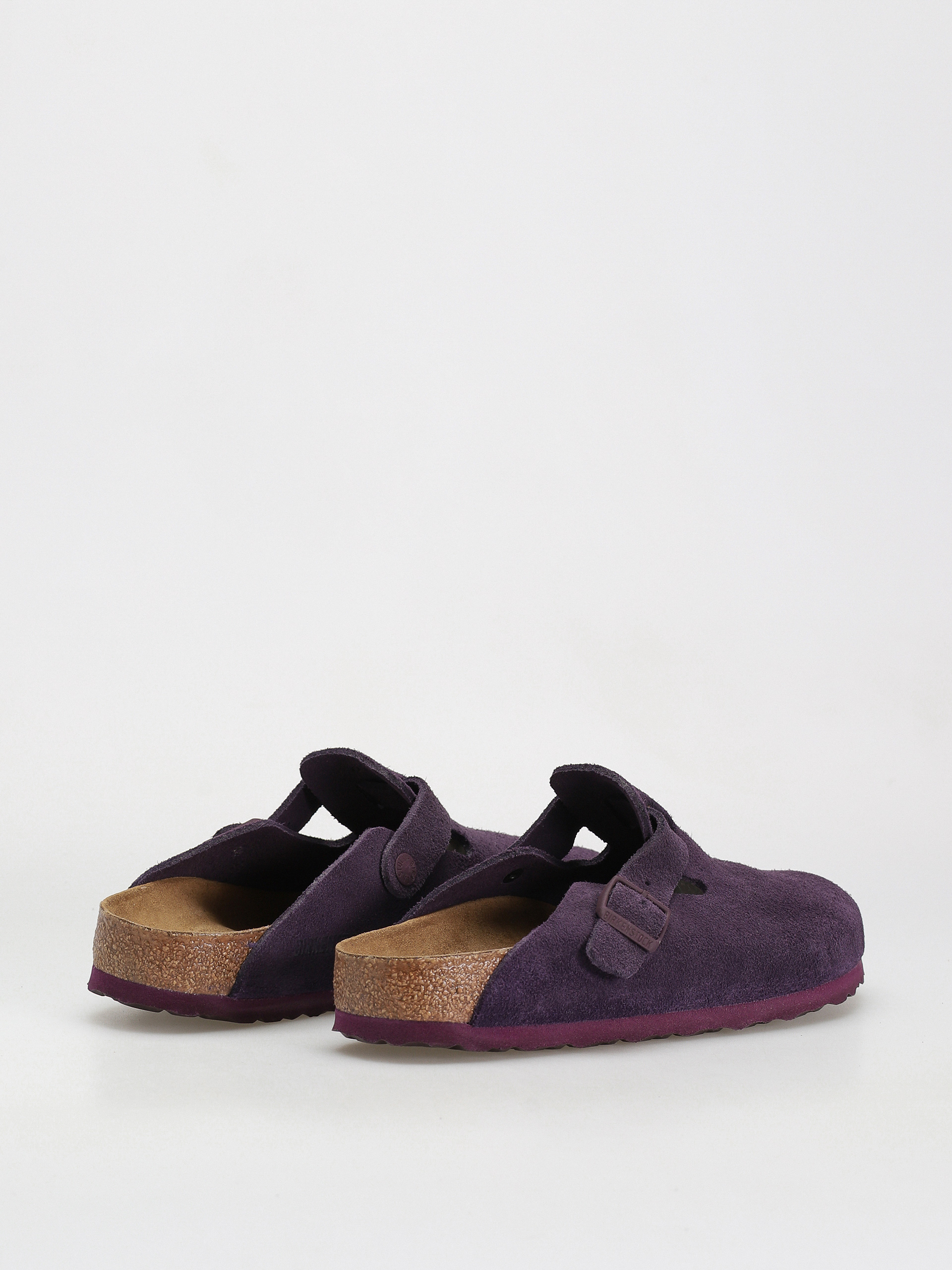 Birkenstock Boston Suede Leather Narrow Flip-flop papucsok Wmn (wine)