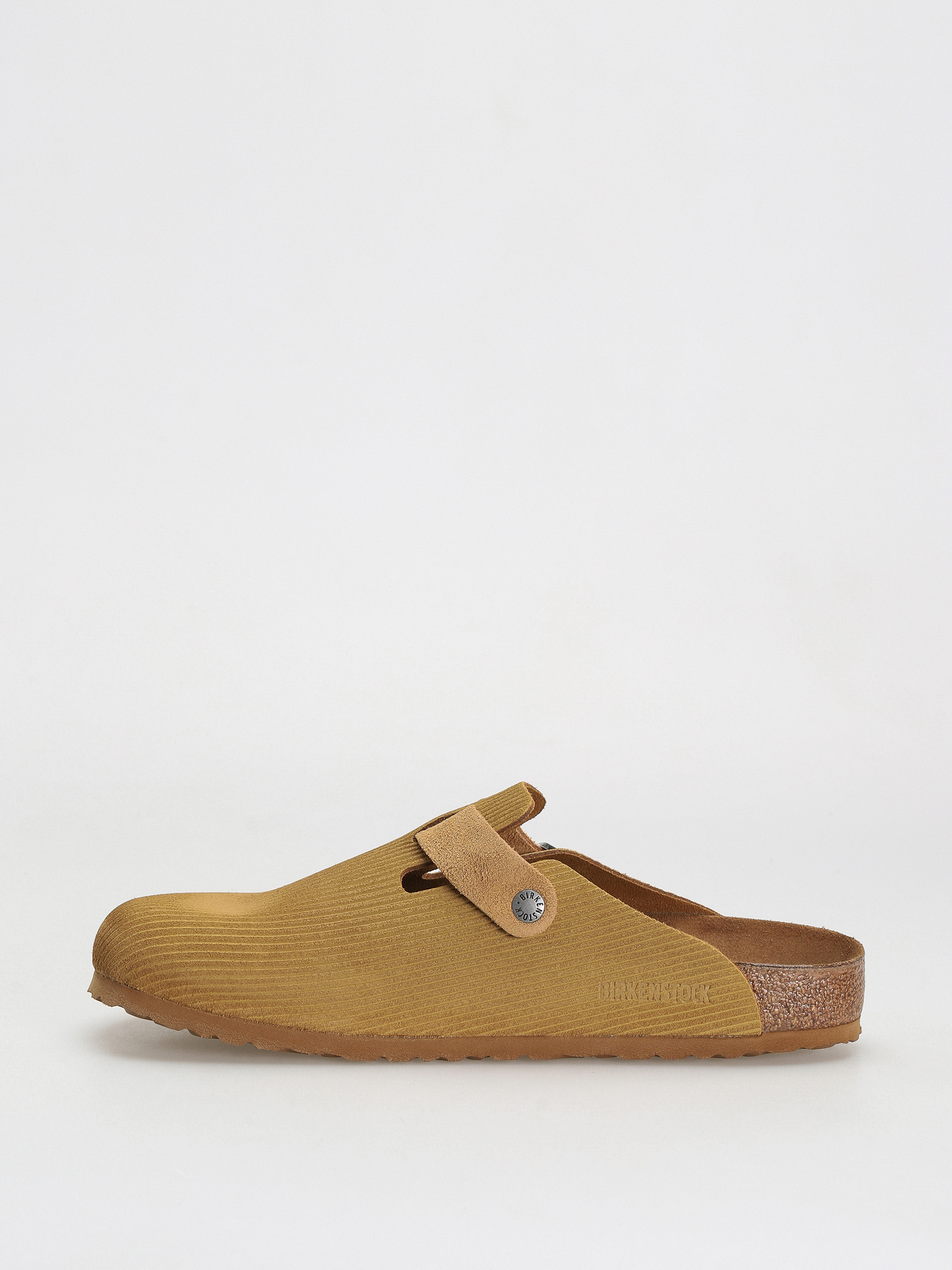 Birkenstock Boston Suede Embossed Regular Flip-flop papucsok (corduroy cork brown)