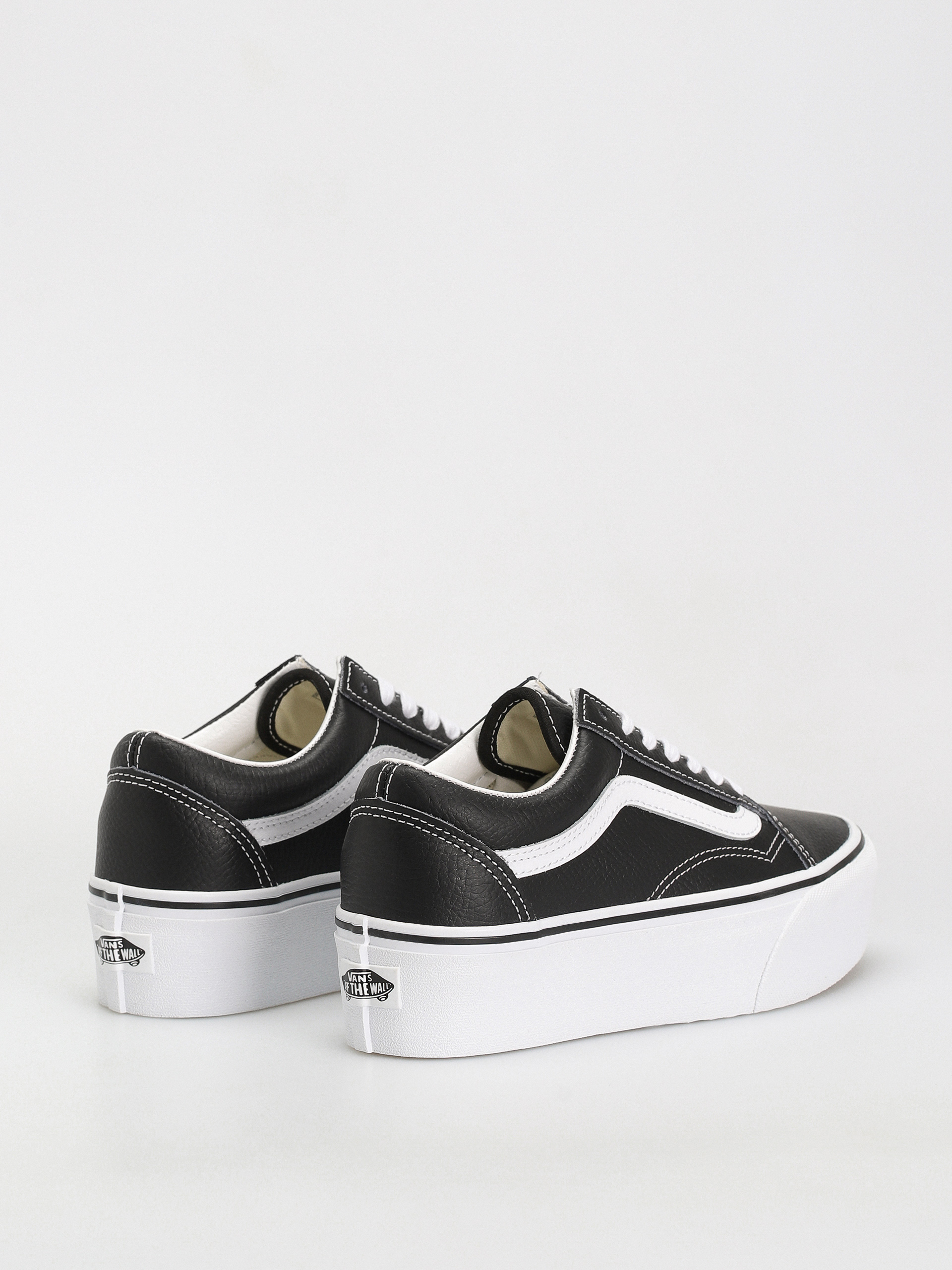 Vans Old Skool Stackform Cipők (leather black/true white)