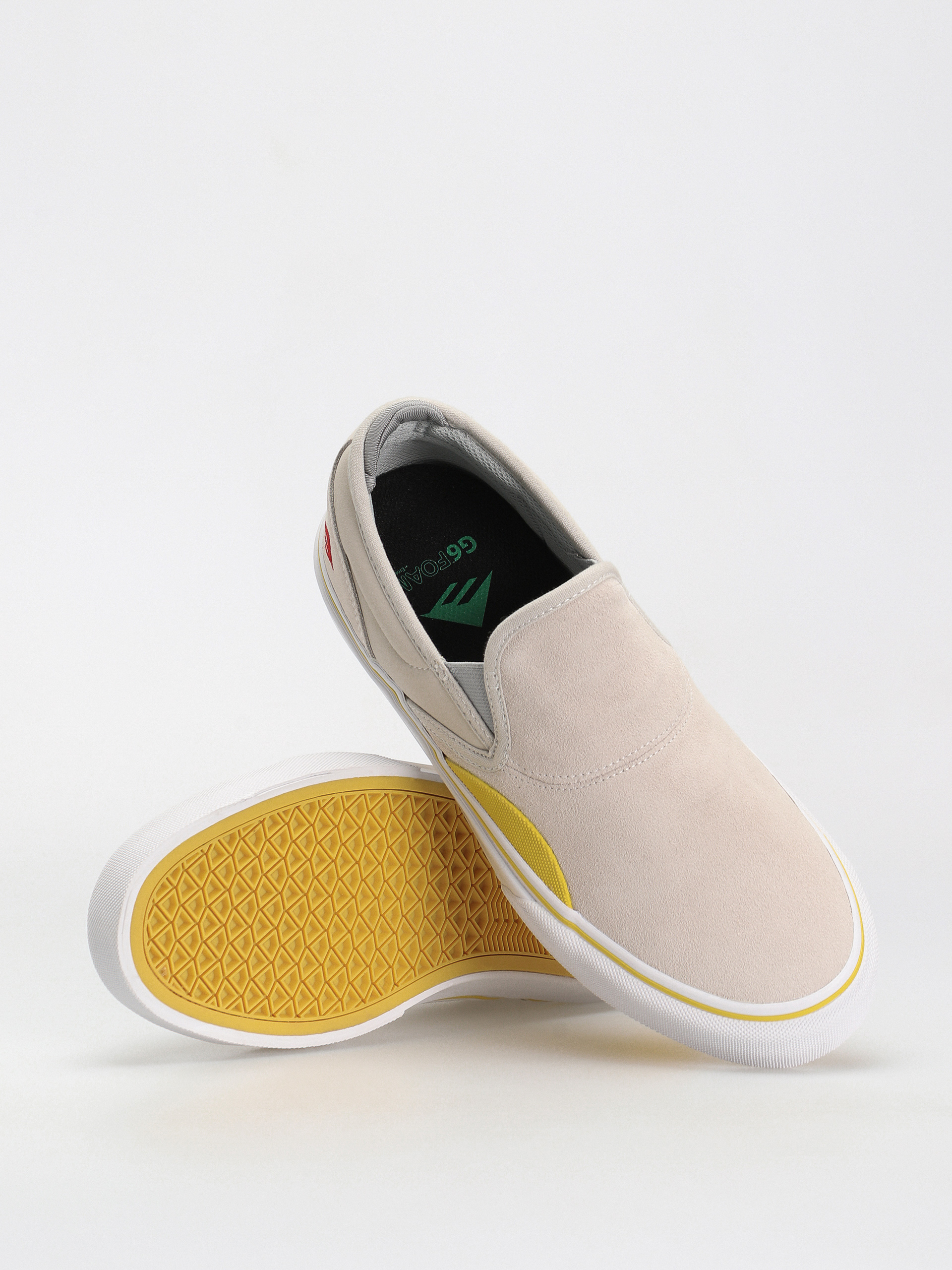 Emerica Wino G6 Slip On Cipők (grey/yellow)