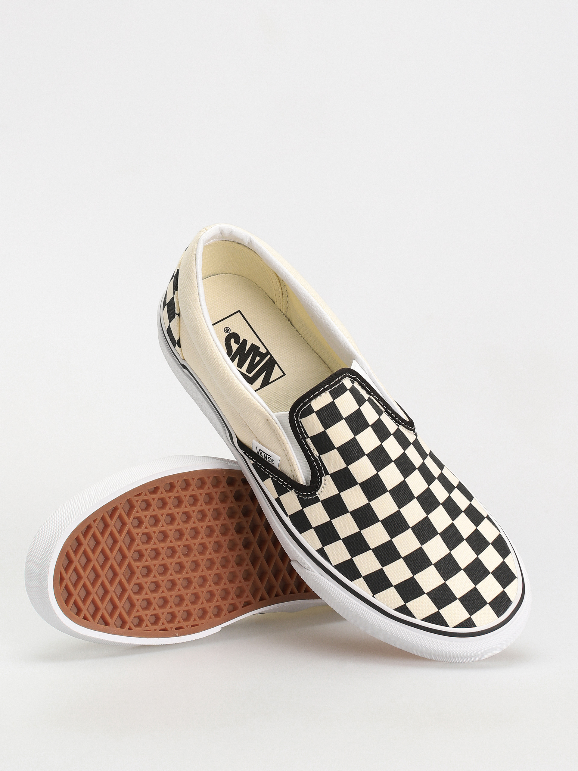 Vans Classic Slip On Cipők (blk&whtchckerboard/wht)