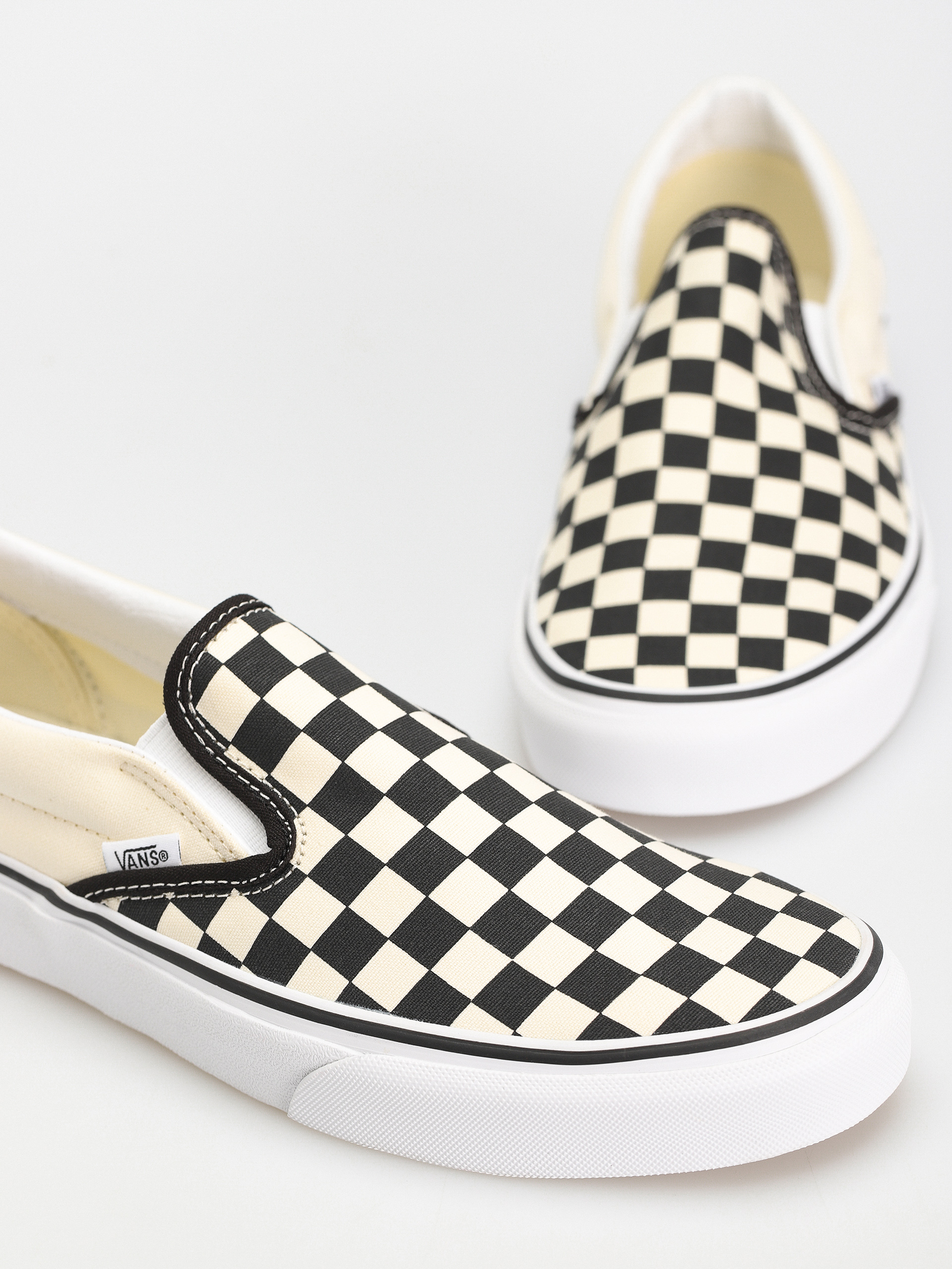 Vans Classic Slip On Cipők (blk&whtchckerboard/wht)