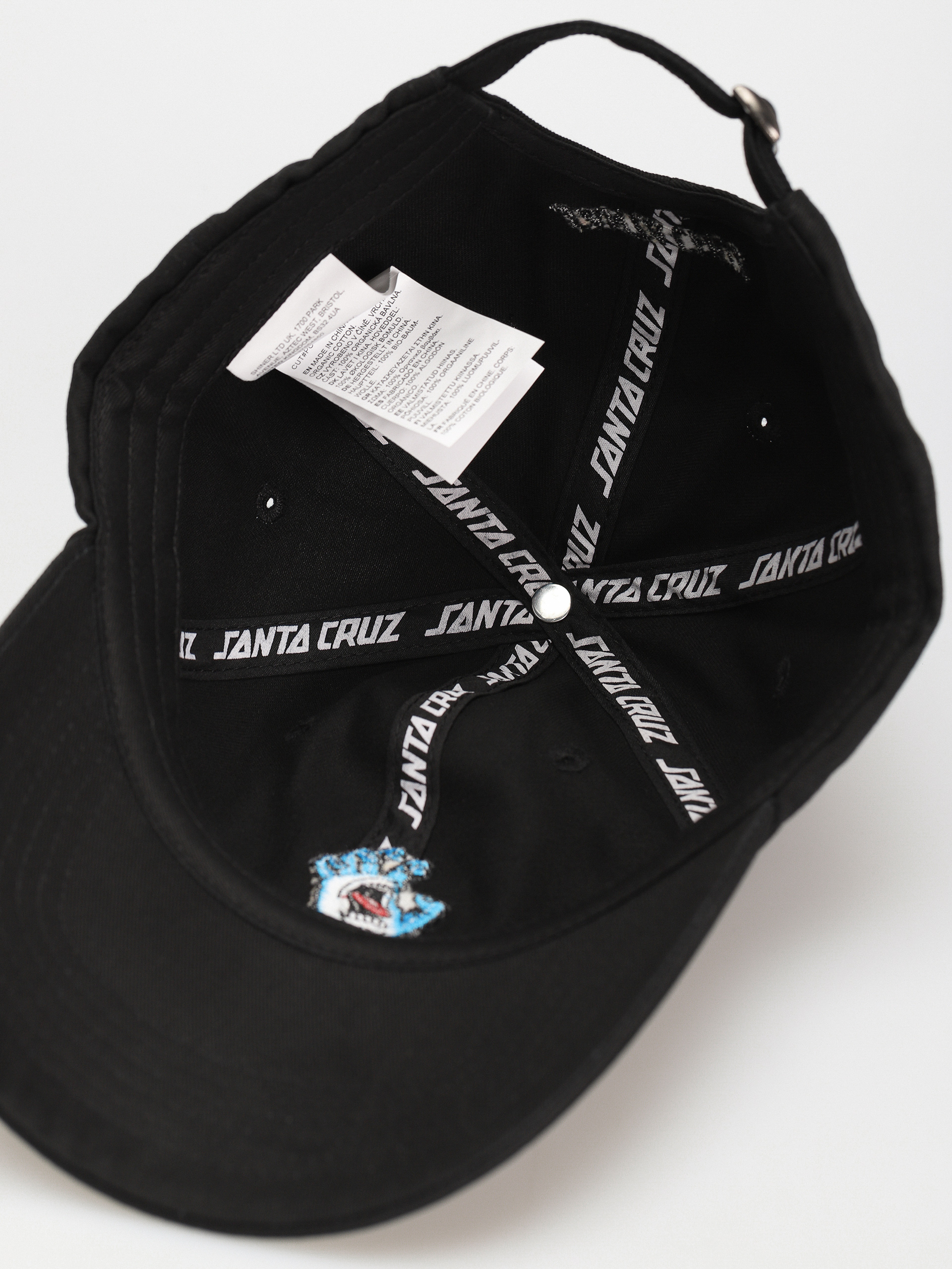 Santa Cruz Screaming Mini Hand Baseball sapka (black)