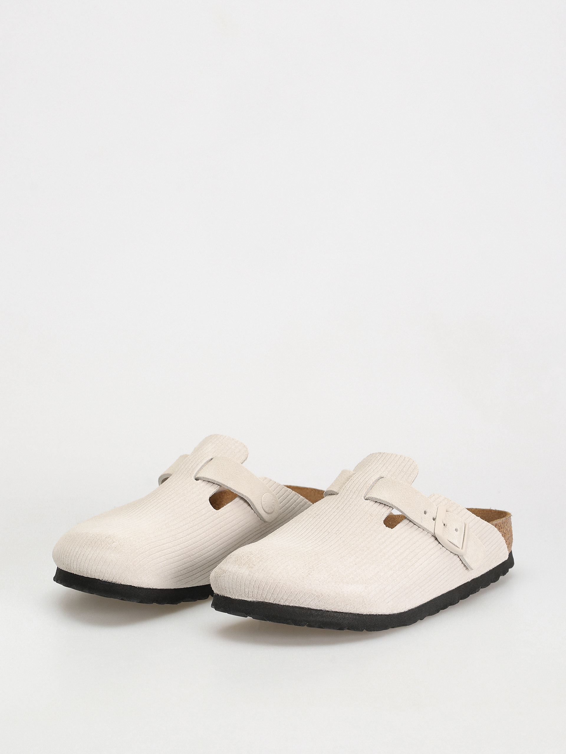 Birkenstock Boston Suede Embossed Narrow Flip-flop papucsok Wmn (corduroy antique white)