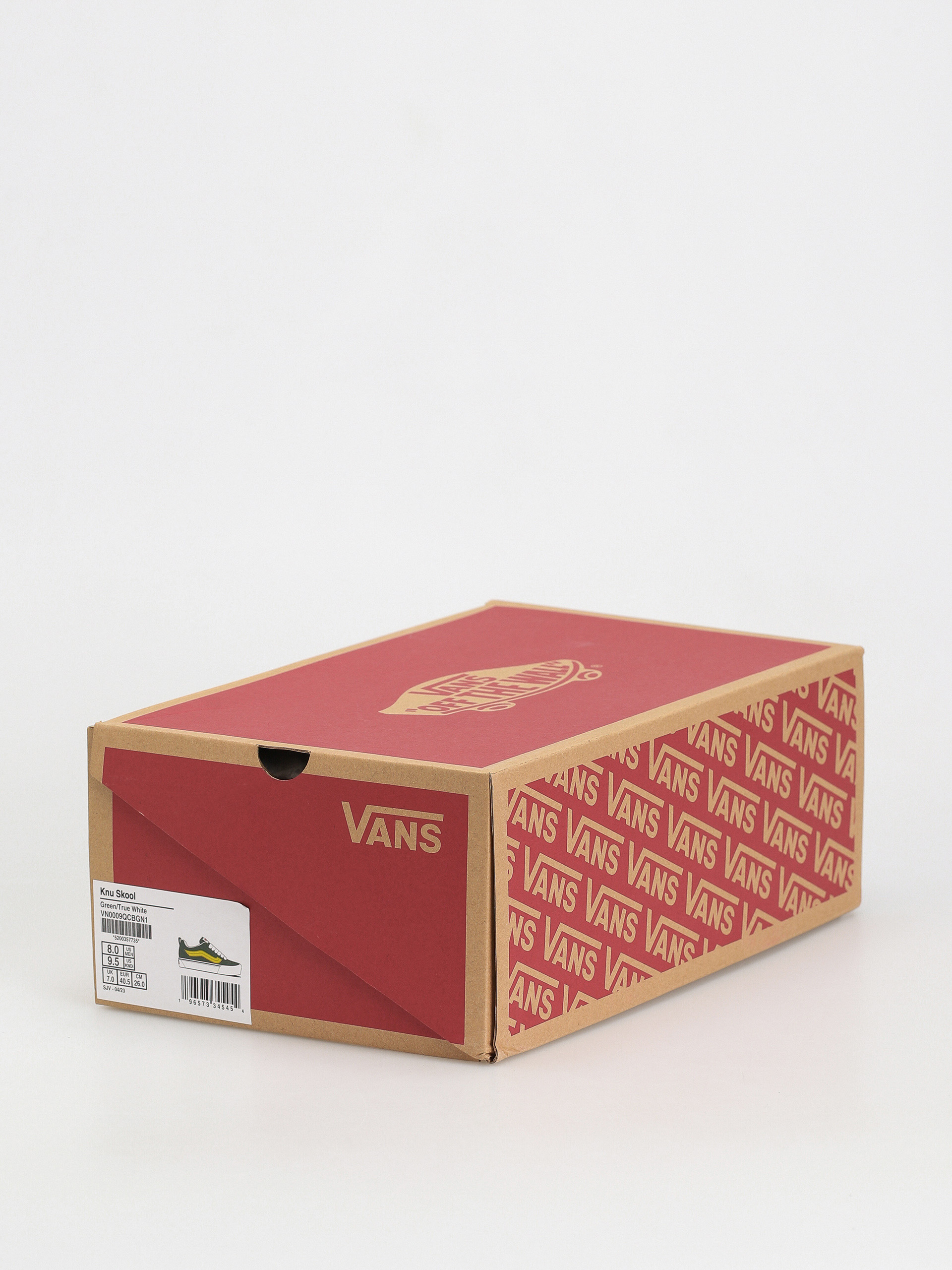 Vans Knu Skool Cipők (green/true white)