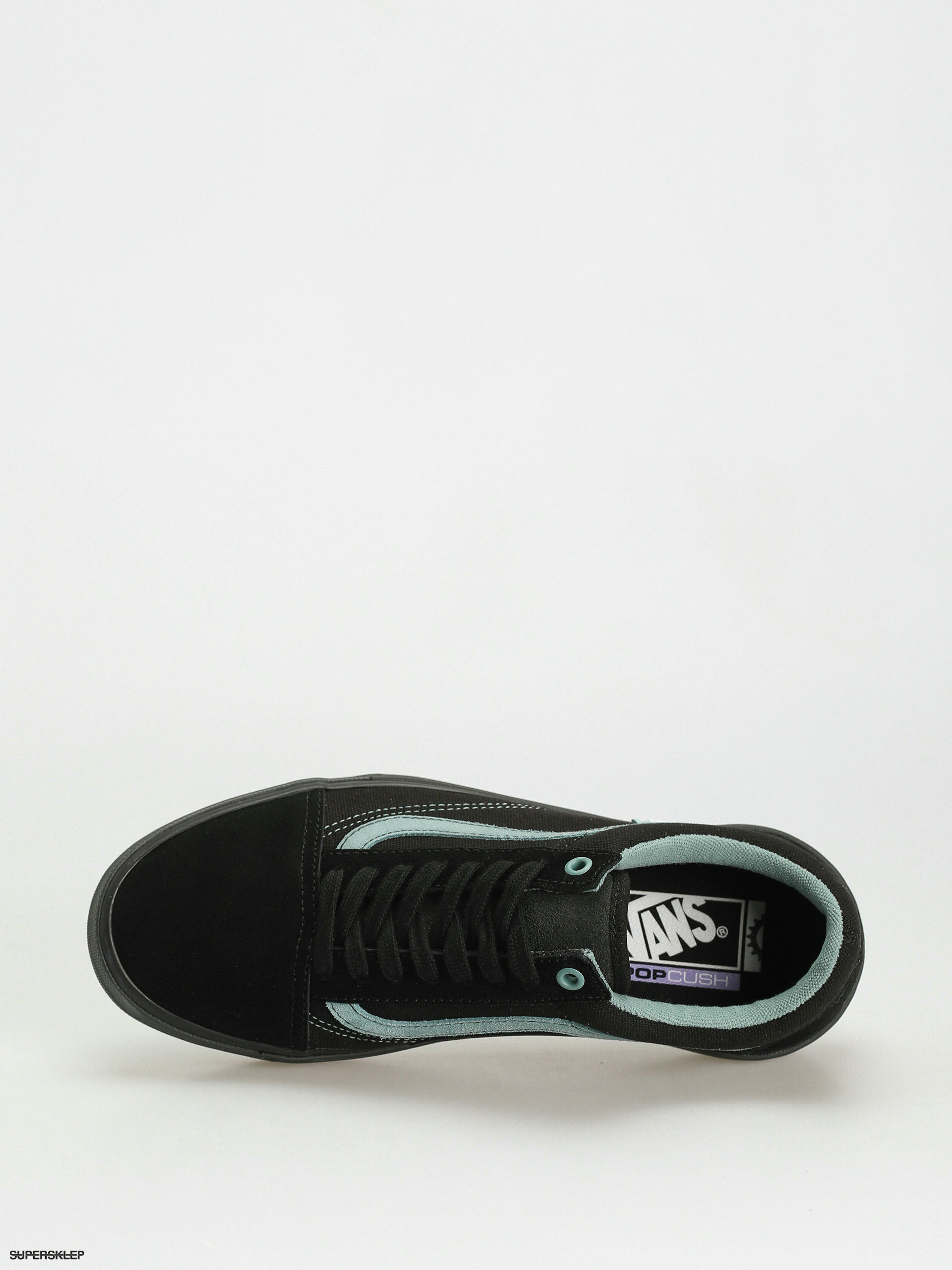 Teal and sale black vans