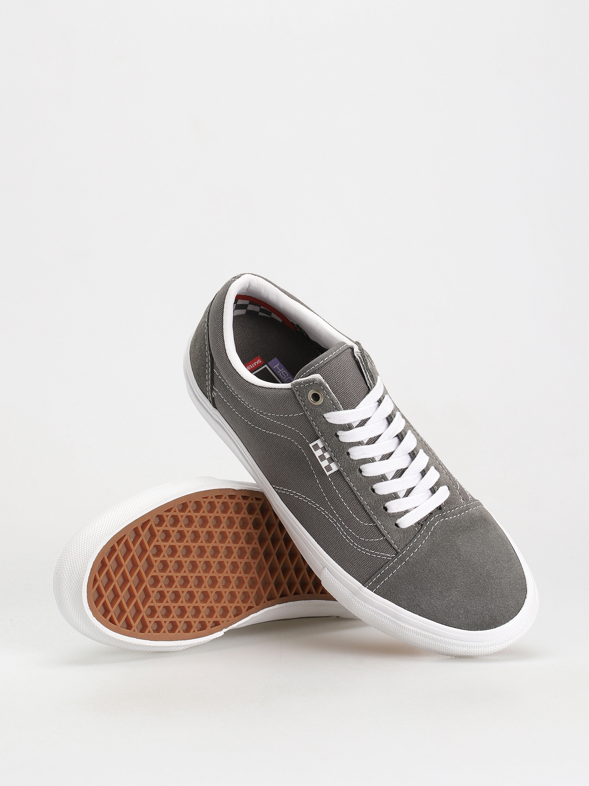 Vans Skate Old Skool Cipők (pewter/true white)
