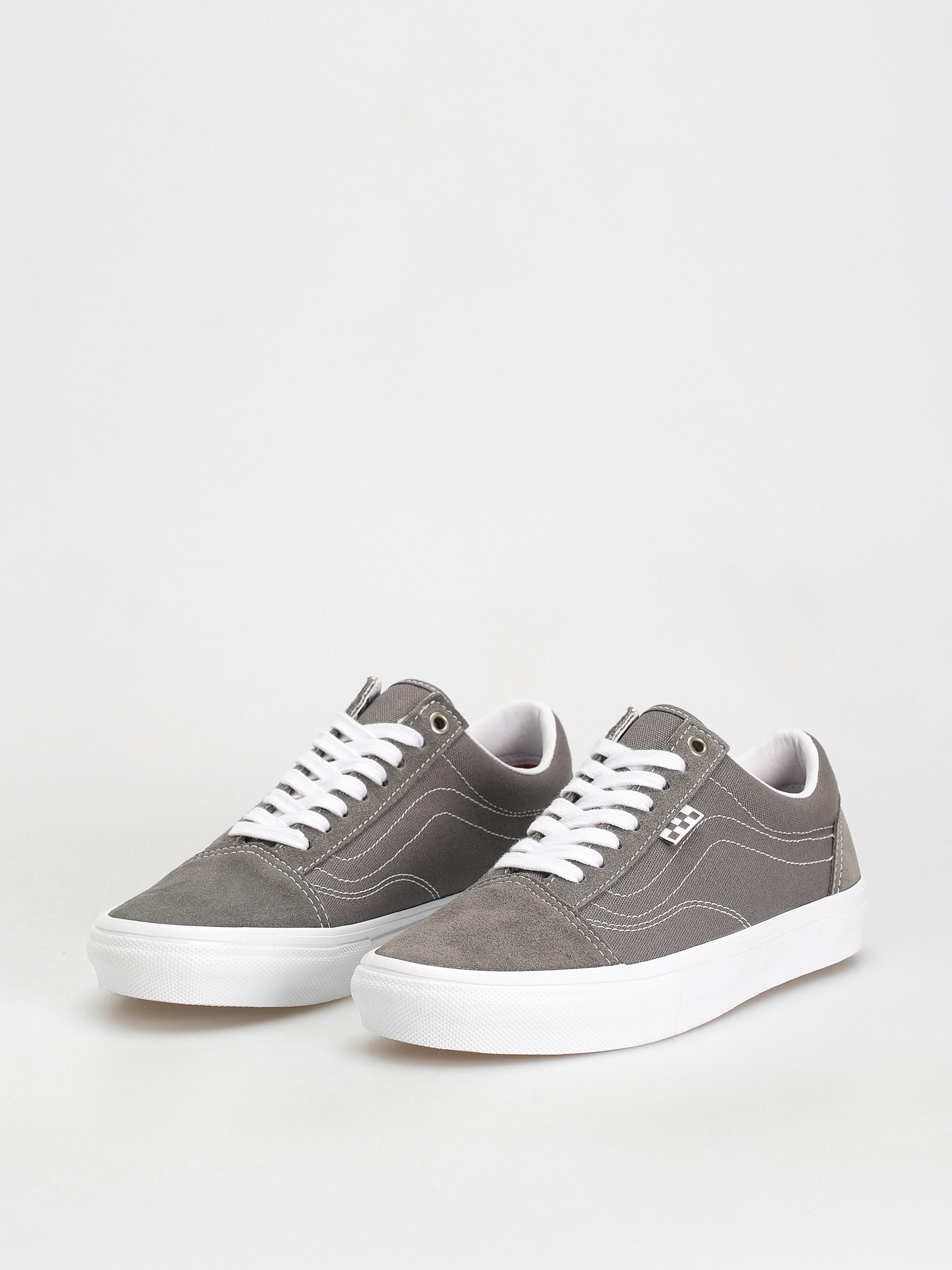 Vans Skate Old Skool Cipők (pewter/true white)