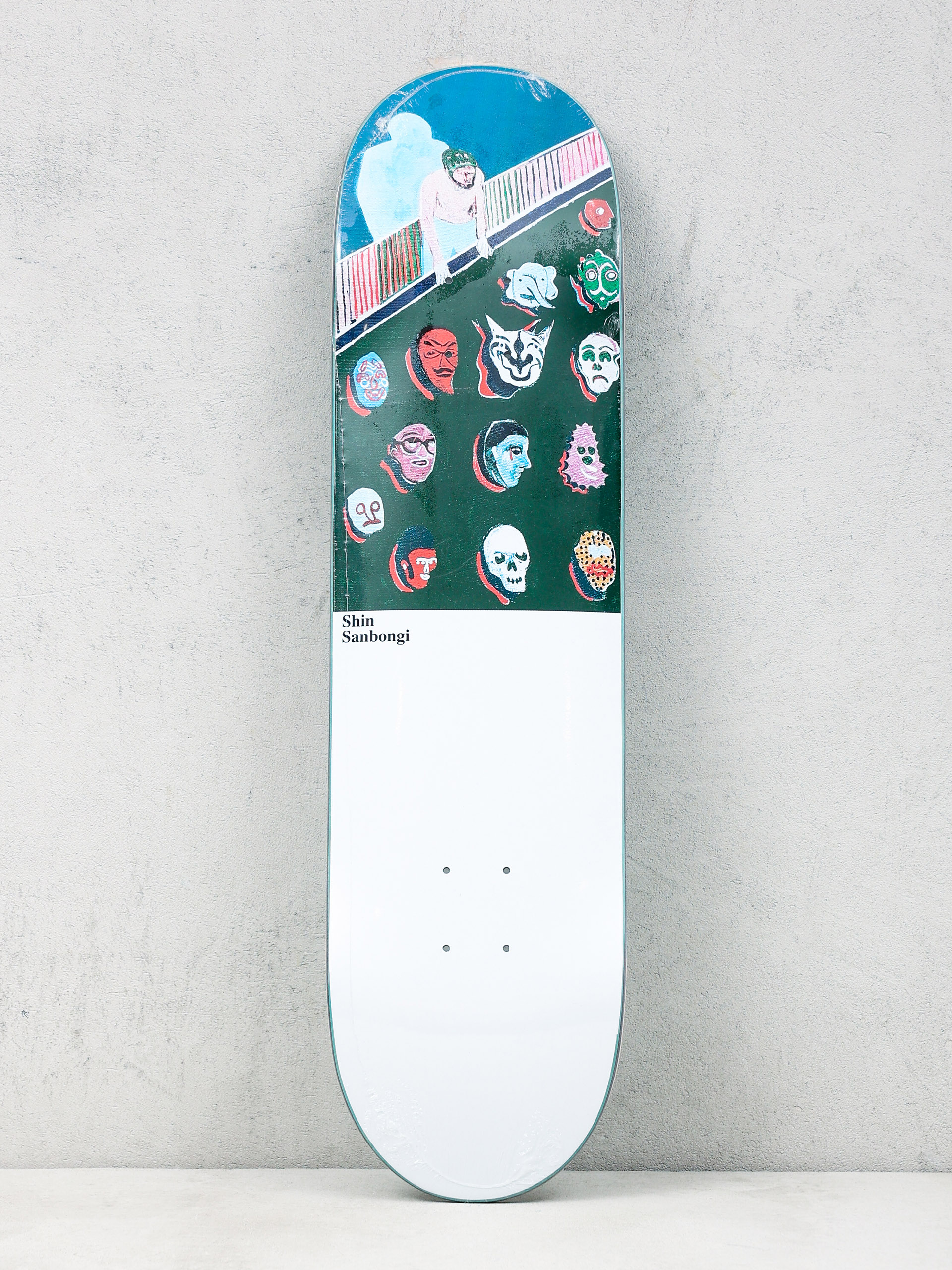 Polar Skate Shin Sanbongi Throphy Heads Gördeszka lap (white)