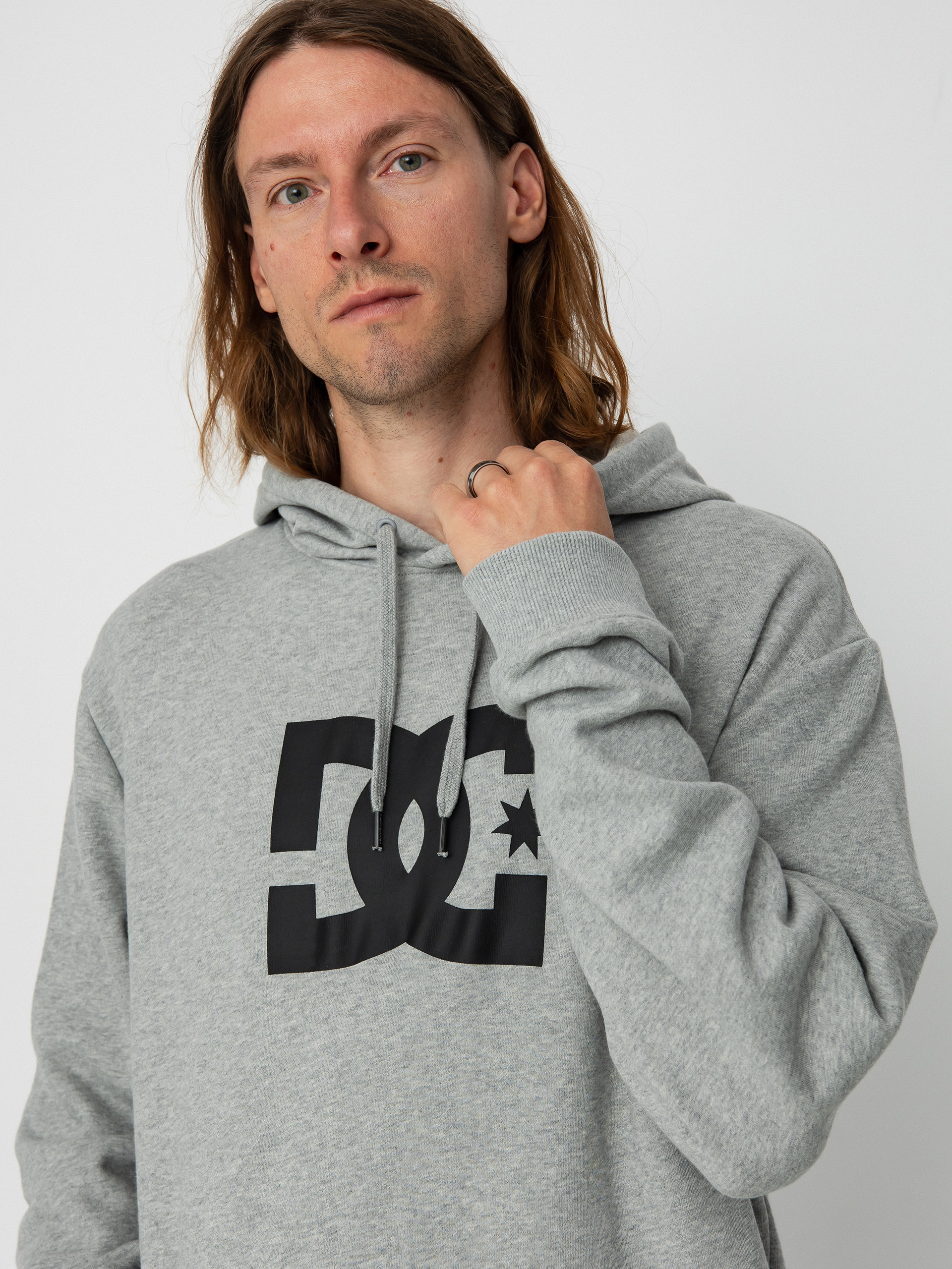 DC Star HD Kapucnis pulóver (heather grey)