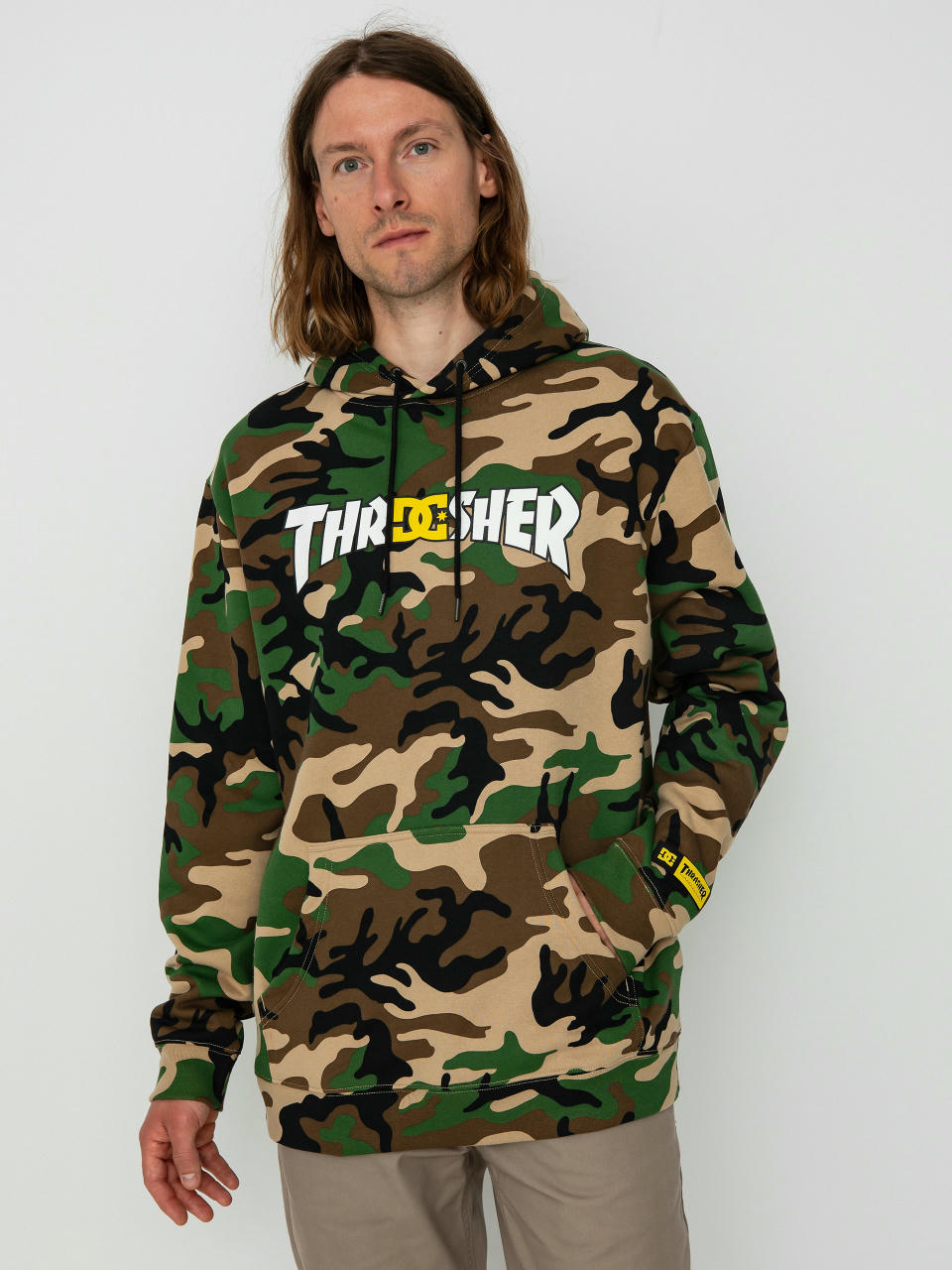 DC X Thrasher Kapucnis pulóver (army camo)