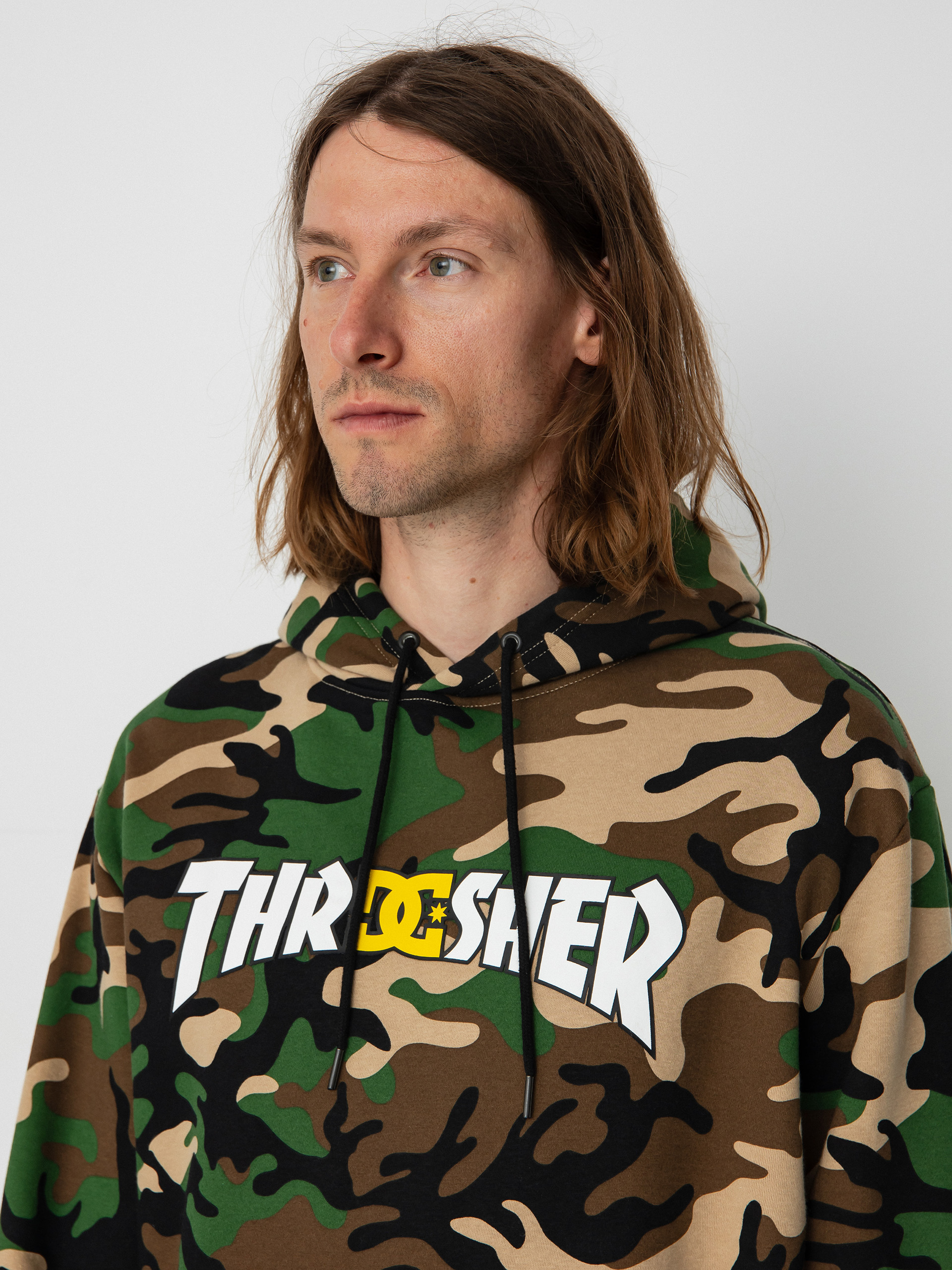 DC X Thrasher Kapucnis pulóver (army camo)