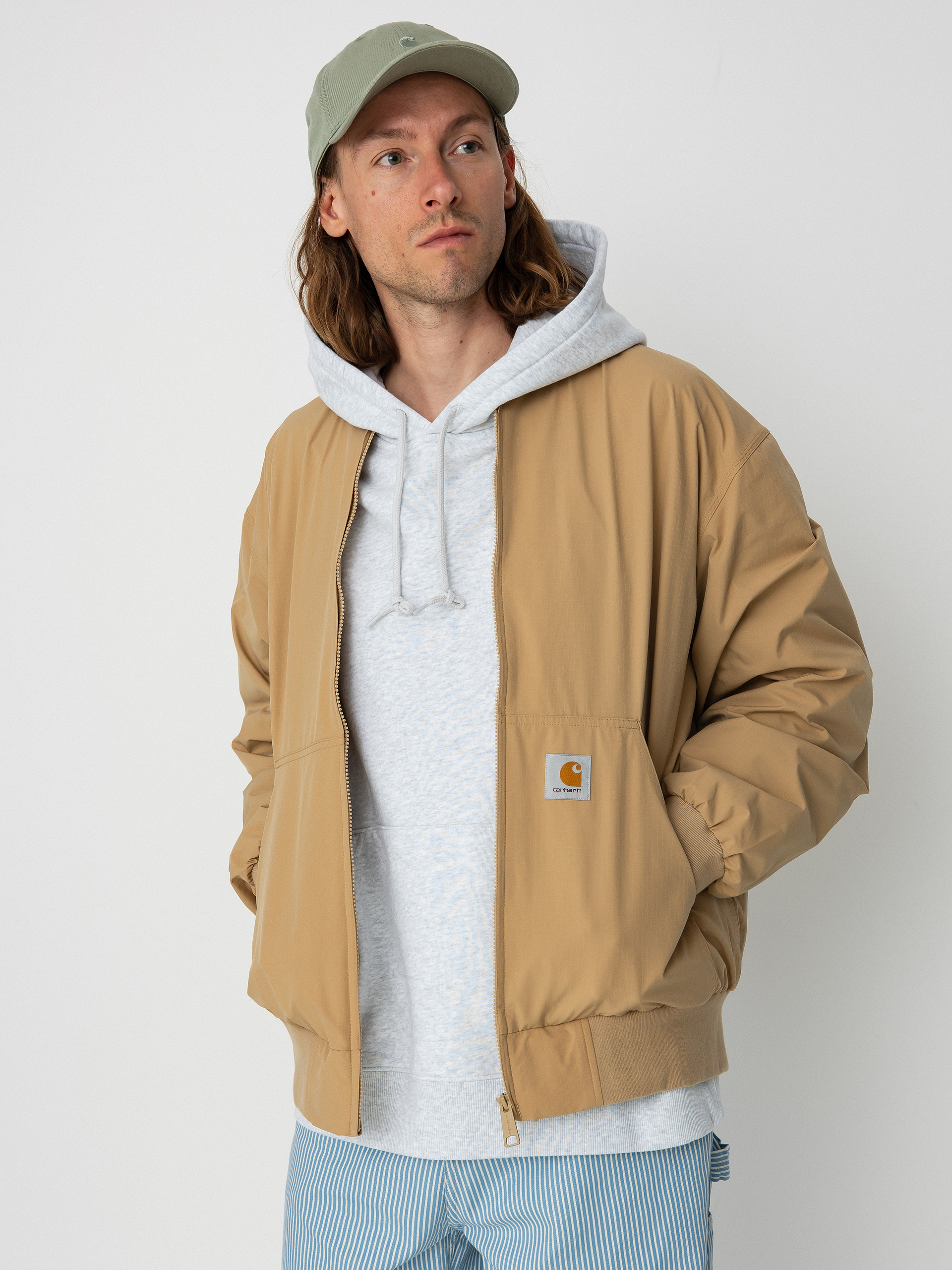 Carhartt WIP Active Bomber Dzseki (dusty h brown)