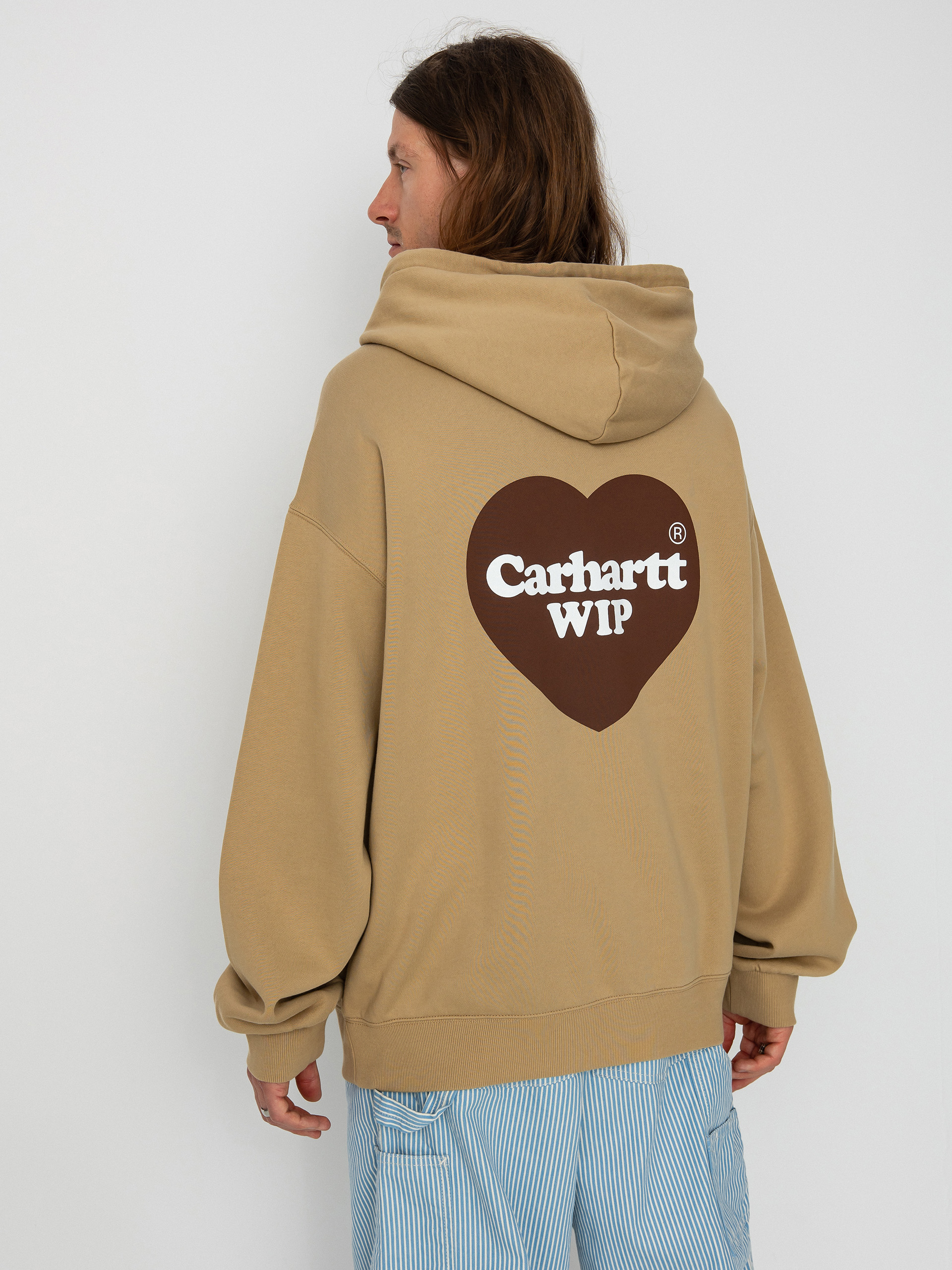 Carhartt WIP Heart HD Kapucnis pulóver (dusty h brown)
