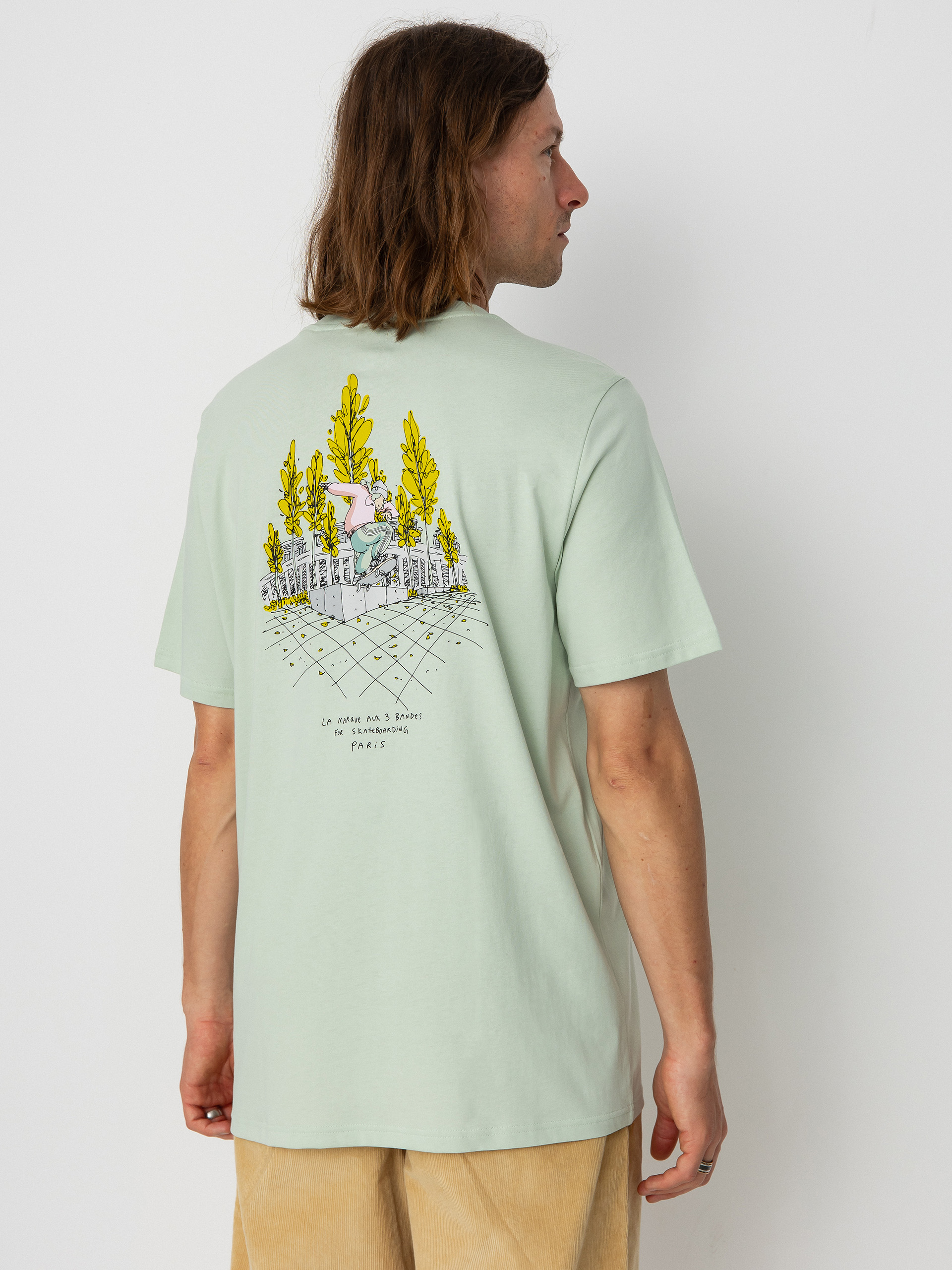 adidas Originals Henry Jones Paris póló (linen green/multicolor)