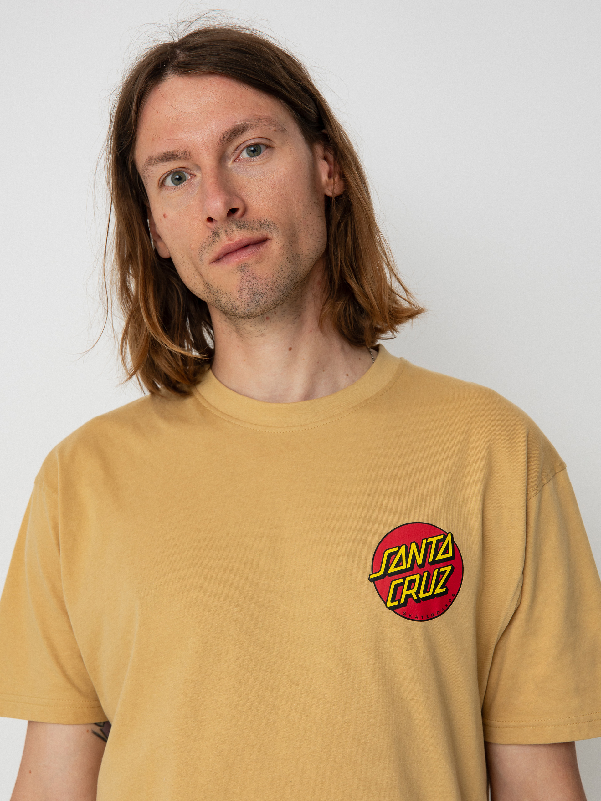 Santa Cruz Classic Dot Chest póló (parchment)